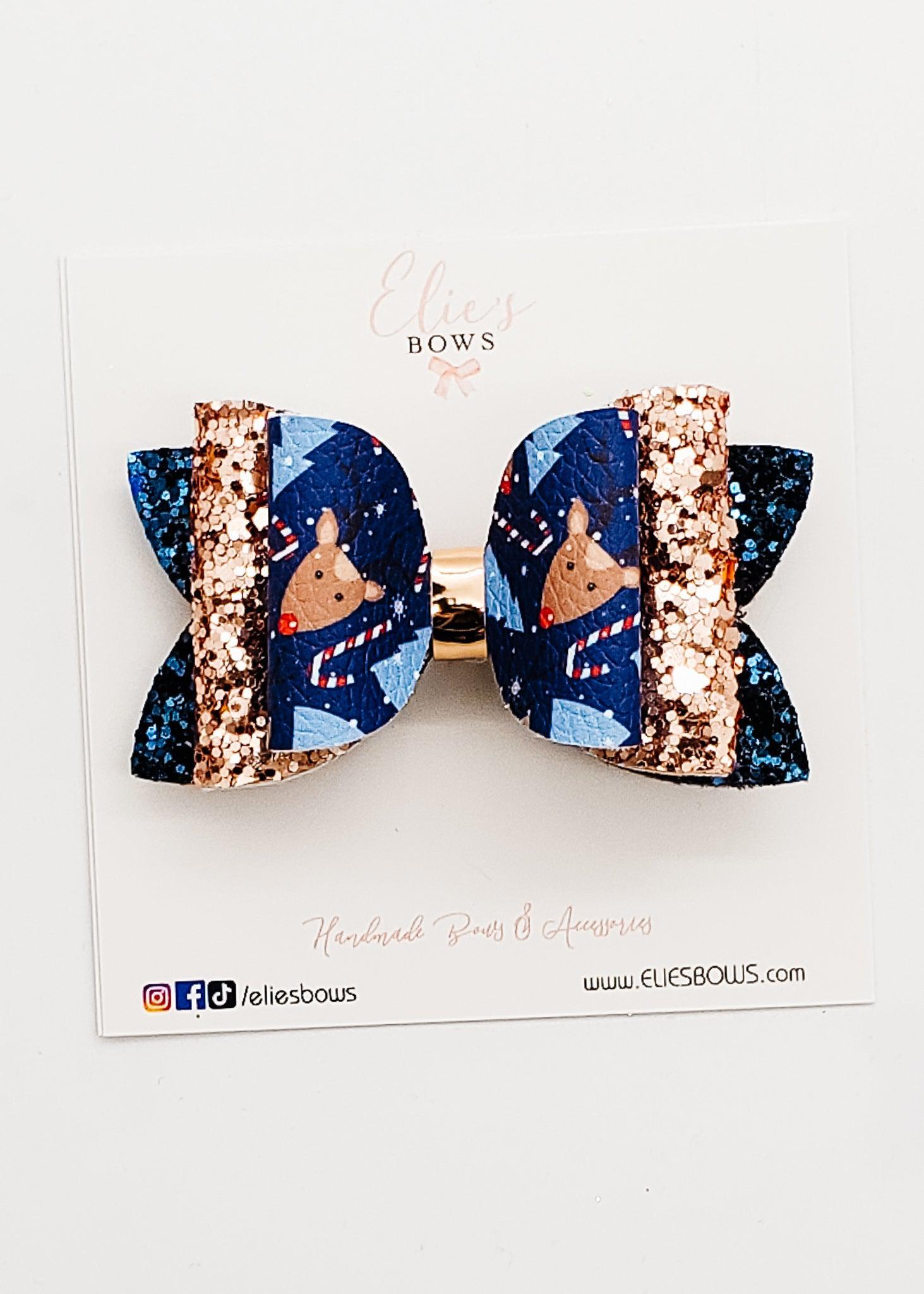 Rudolph - 3"-Bows-Elie’s Bows