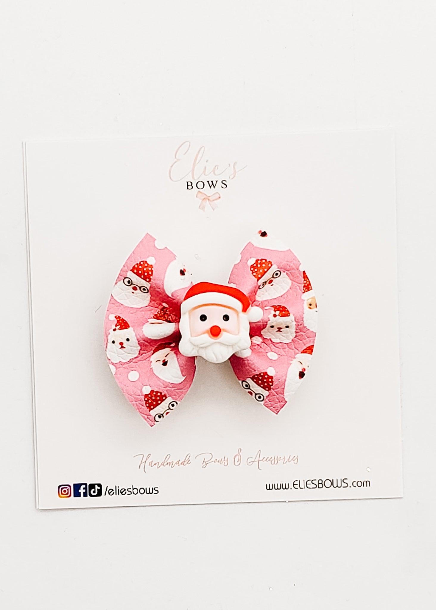 Santa - Pixie Bow - 2"-Bows-Elie’s Bows