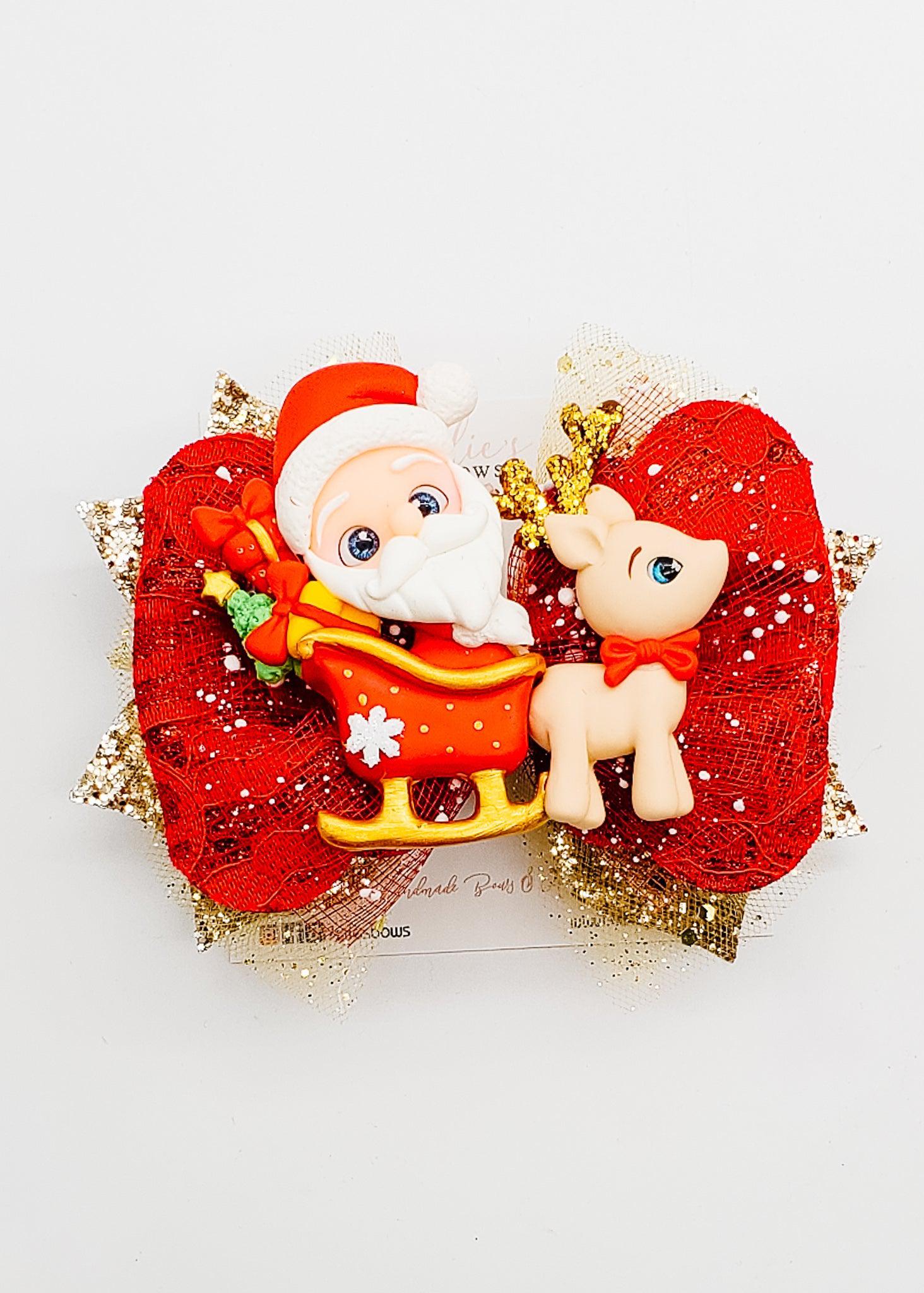 Santa's Sleigh - 5"-Bows-Elie’s Bows