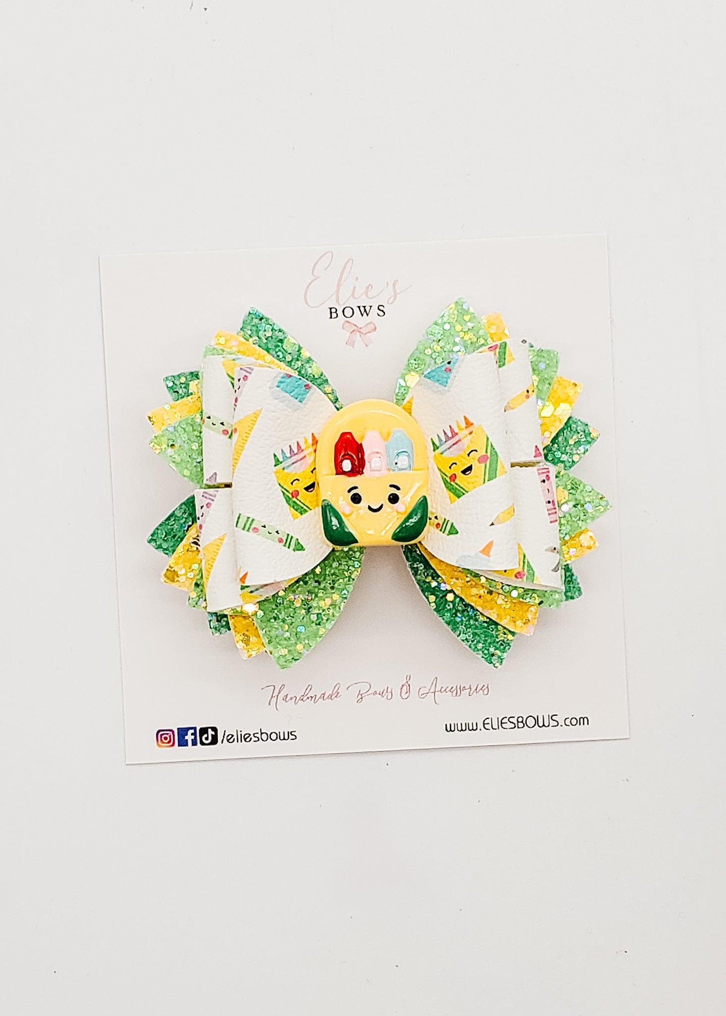 School Supplies - 3.2"-Bows-Elie’s Bows