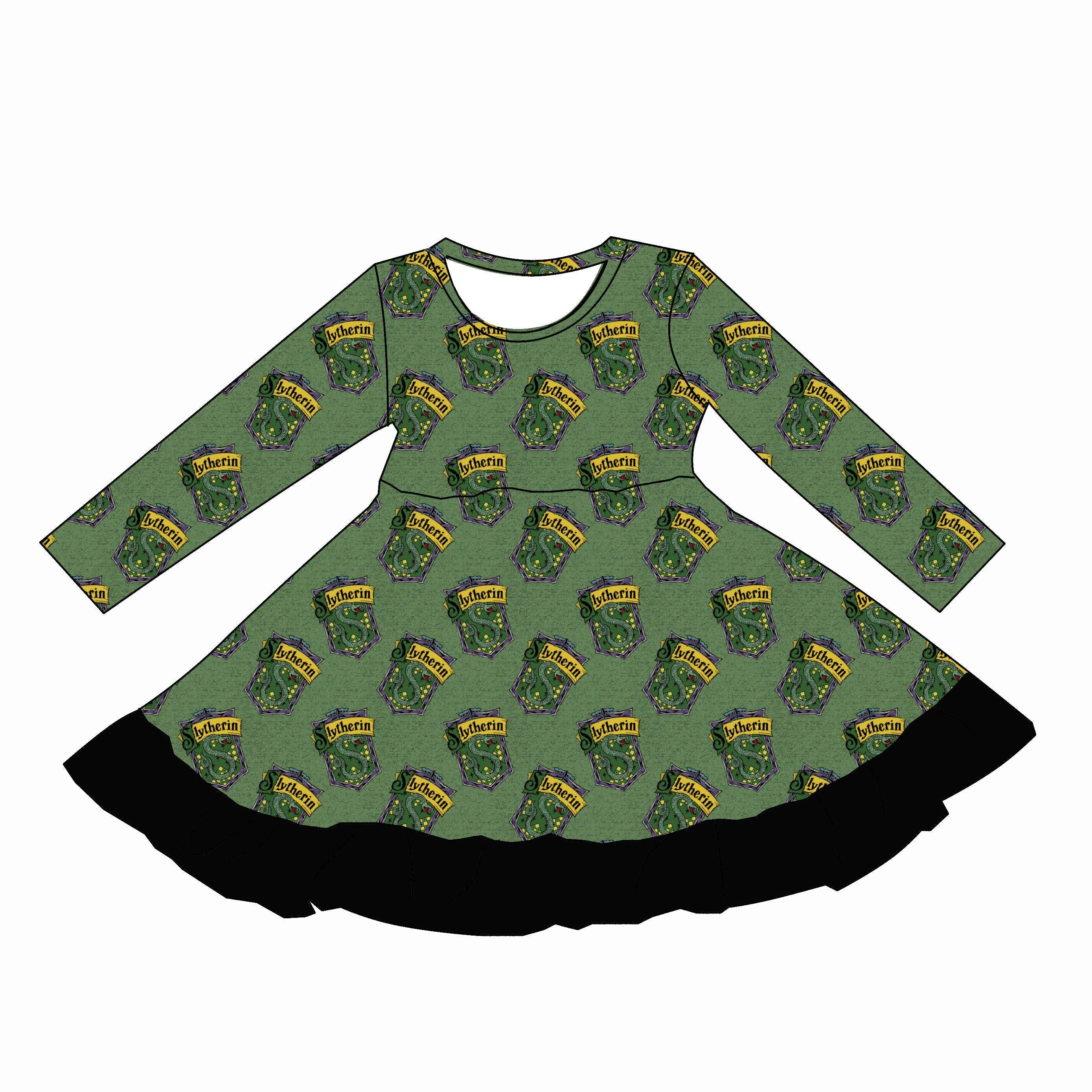Slyntherin (Dresses) PRE-ORDER-Dresses-Elie’s Bows