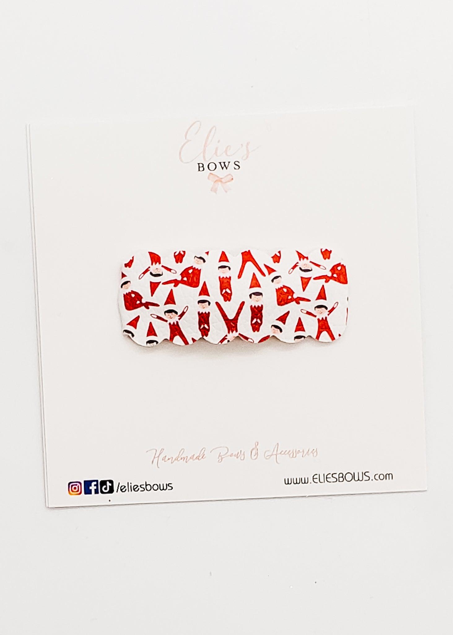 Sneaky Elf - Snap Clip - 2.5"-Snap Clips-Elie’s Bows