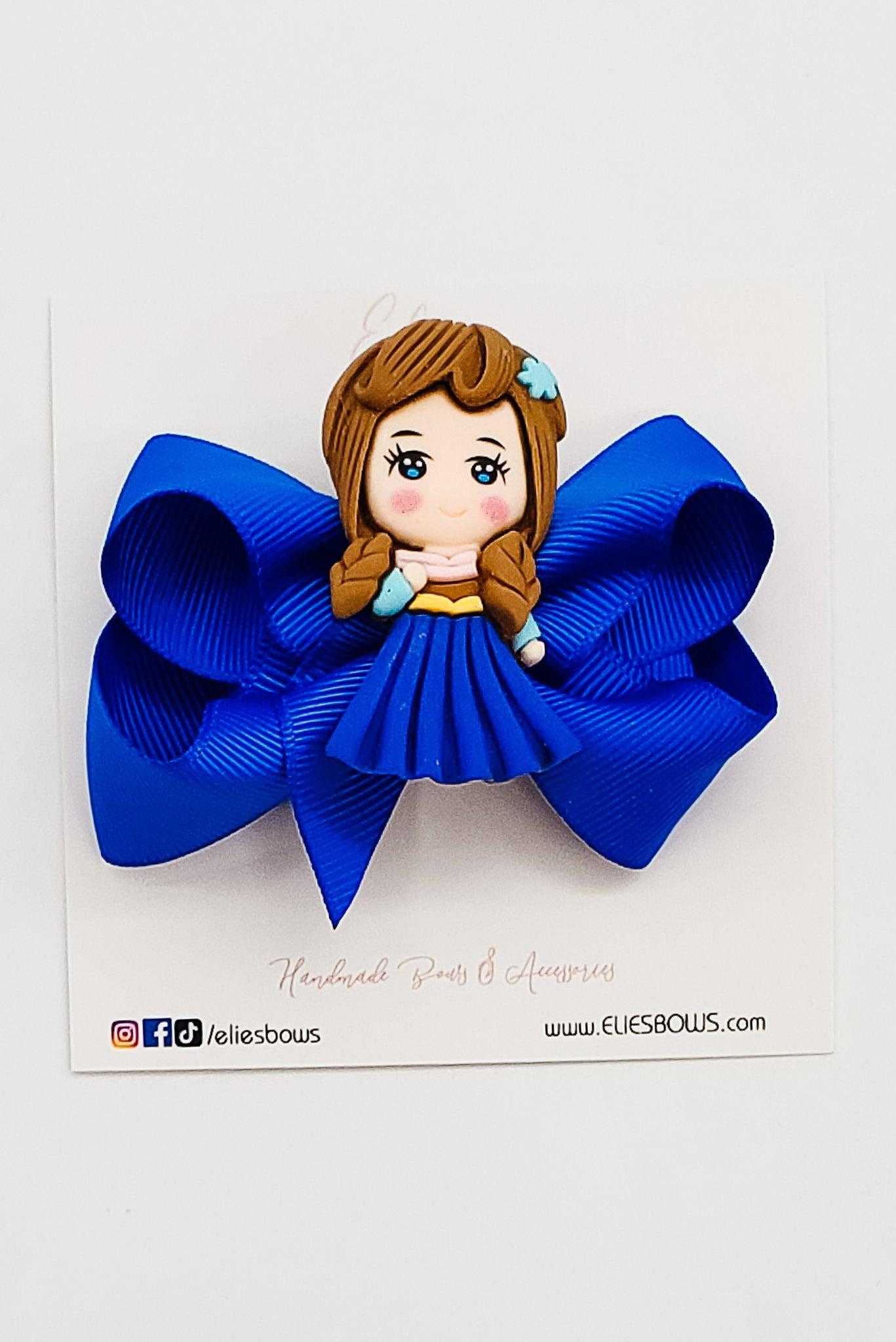 Snow Sister - Ribbon Bow -3"-Bows-Elie’s Bows