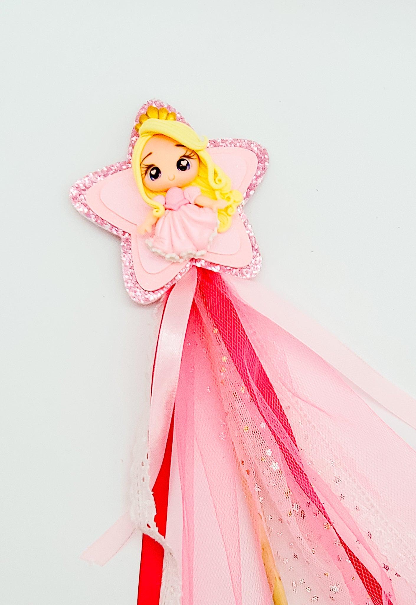 Spinning Wheel Princess - Handmade Wand-Wands-Elie’s Bows