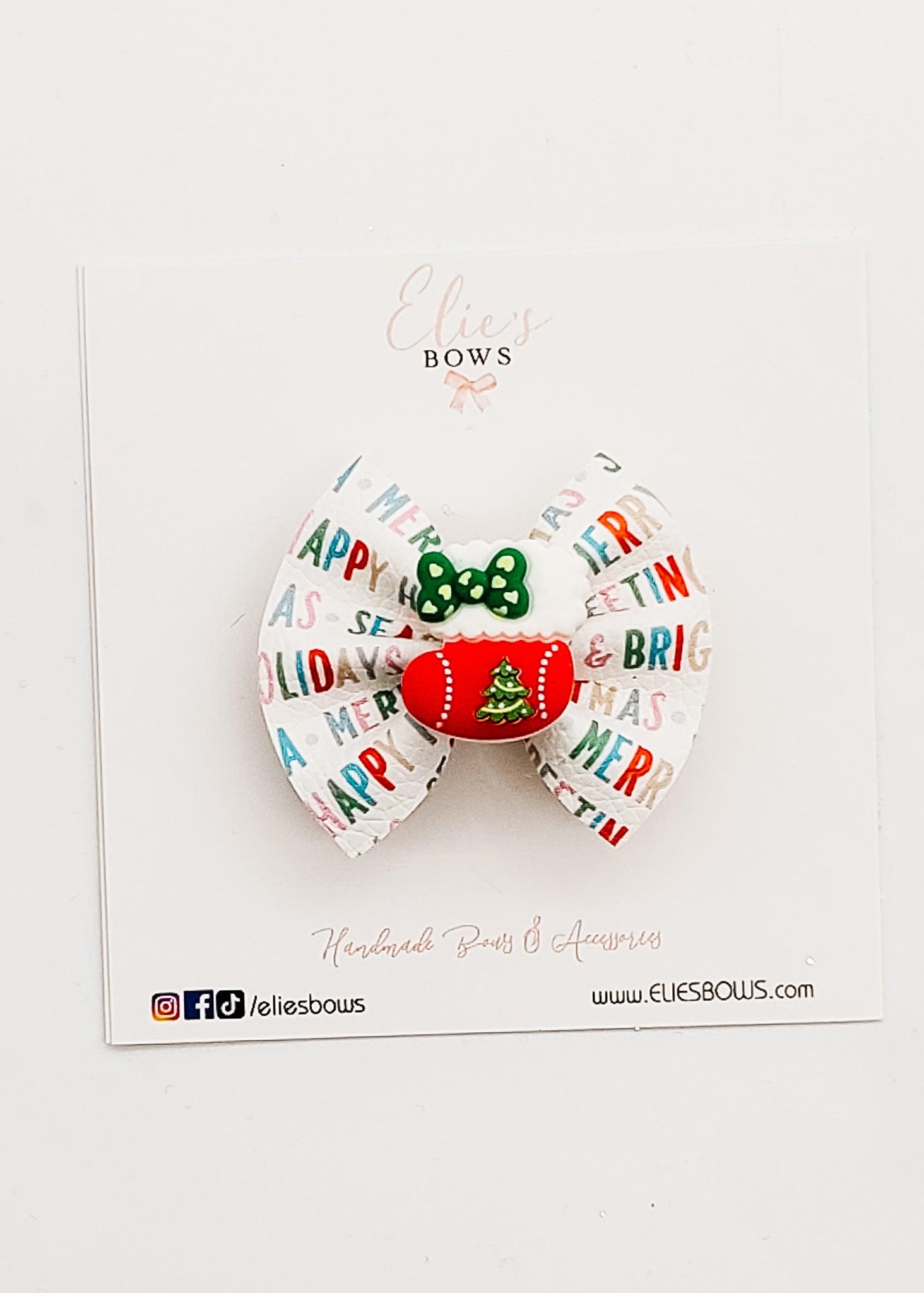 Stocking - Pixie Bow - 2"-Bows-Elie’s Bows