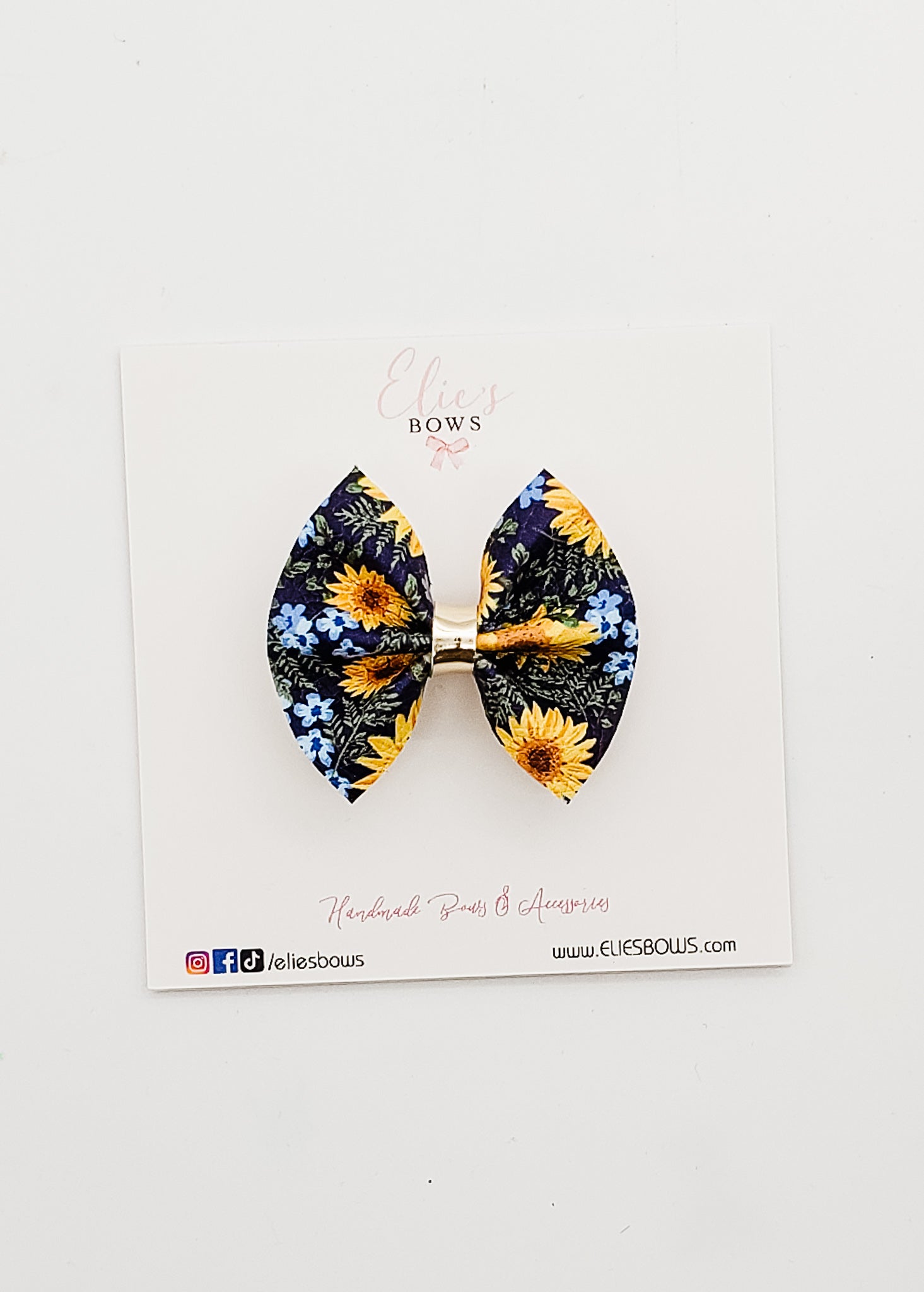 Sunflowers - Pixie Bow - 2"-Bows-Elie’s Bows