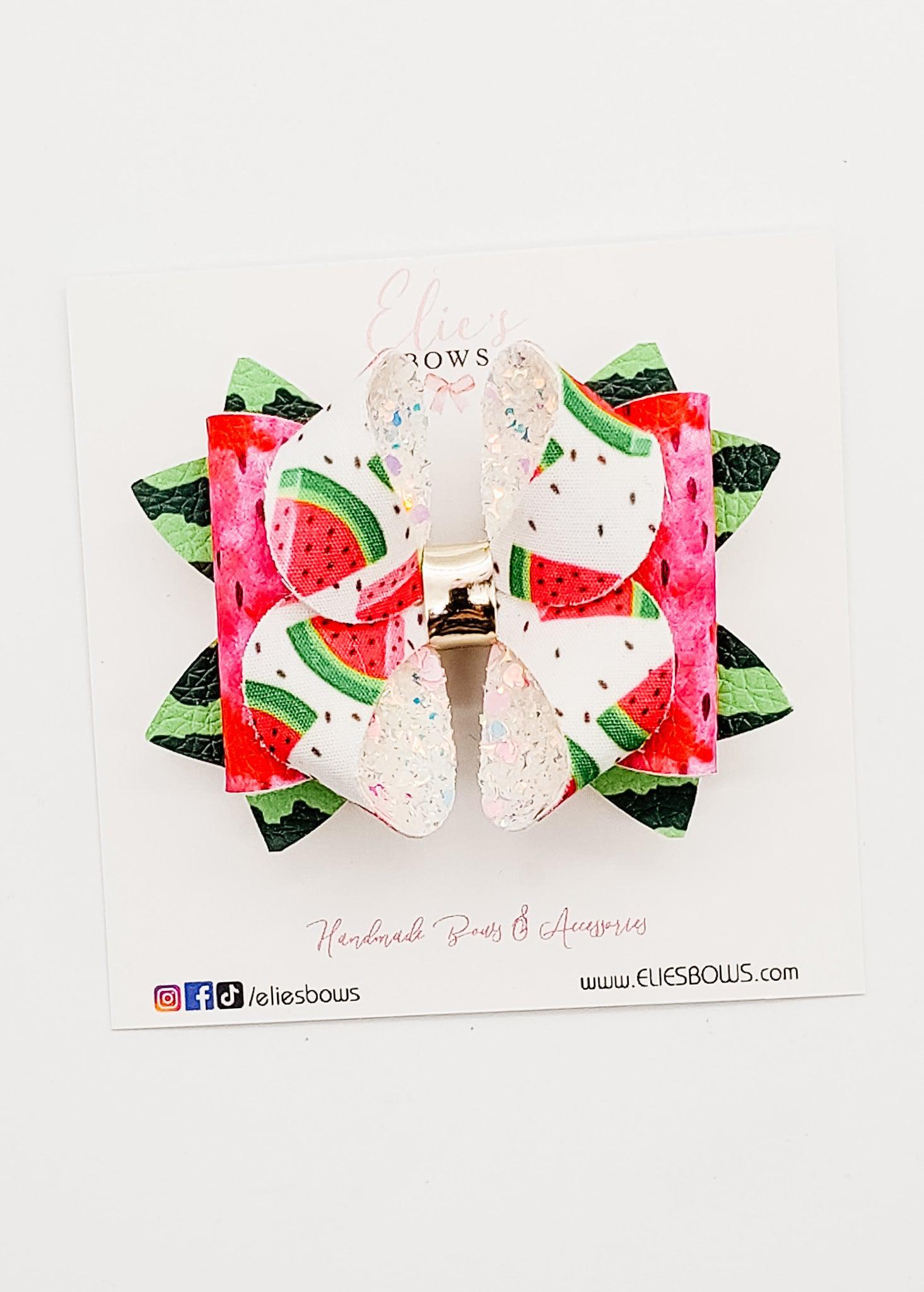 Sweet Watermelon - 3"-Bows-Elie’s Bows