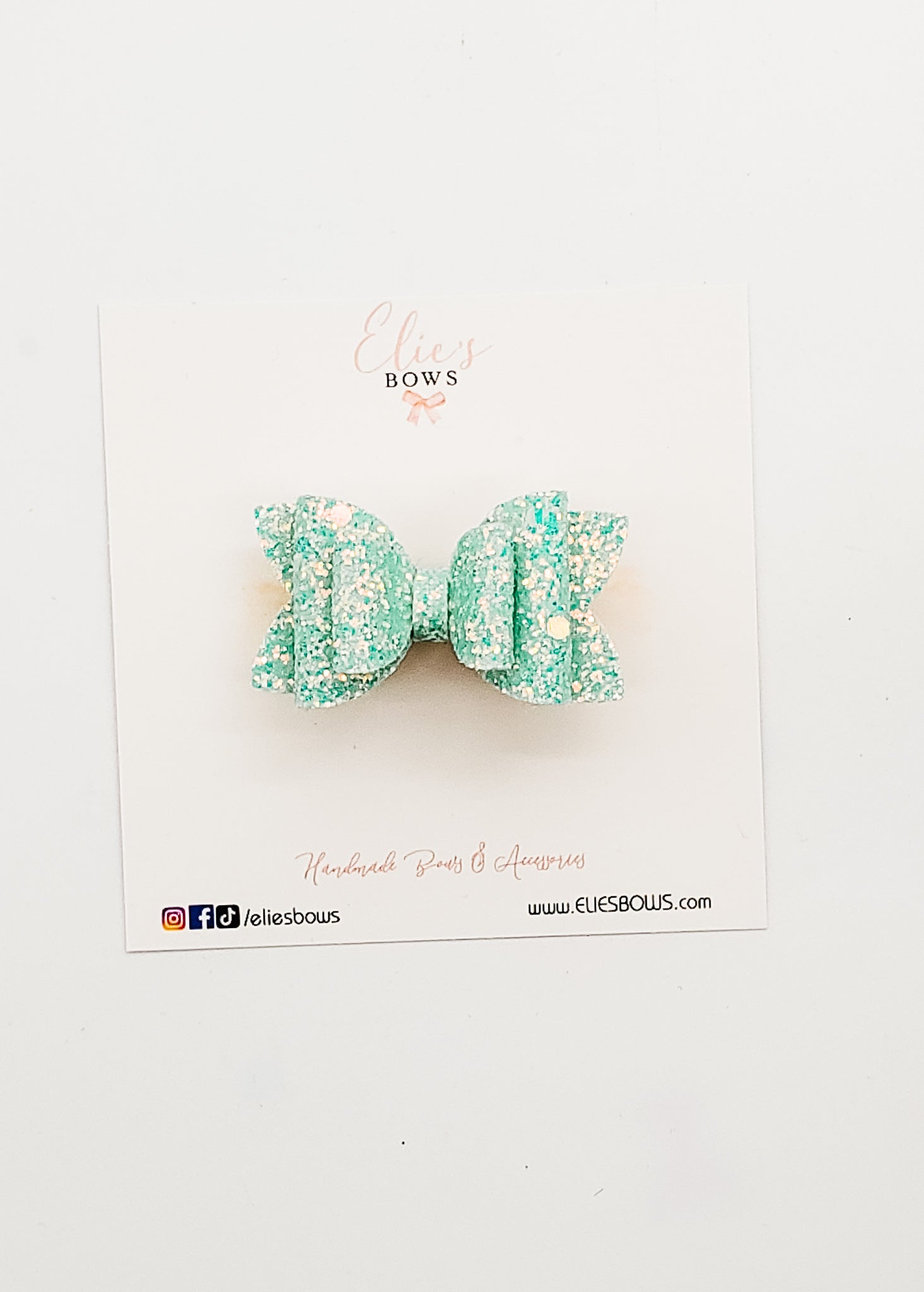 Teal (Glow in the dark) - 2"-Bows-Elie’s Bows