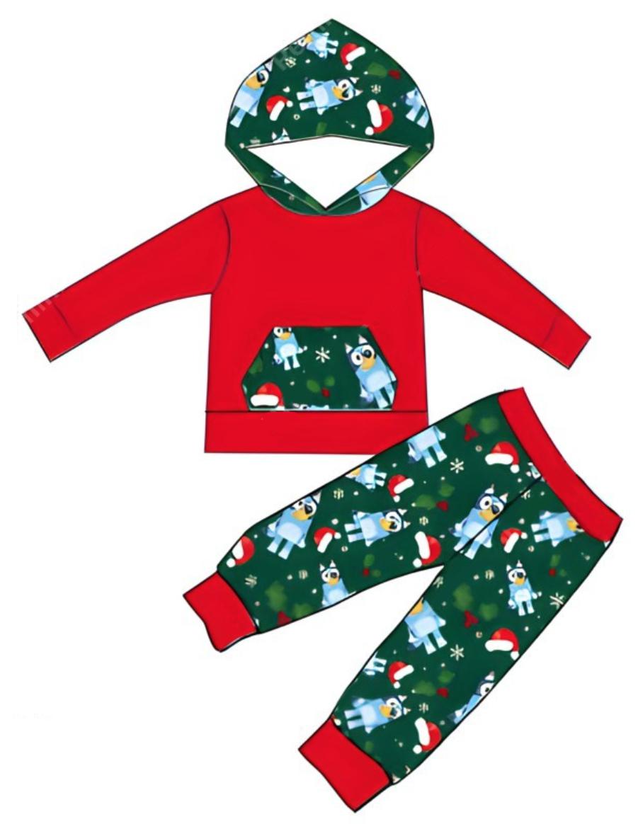 Veranda Santa - Two Piece Hoodie-Apparel-Elie’s Bows