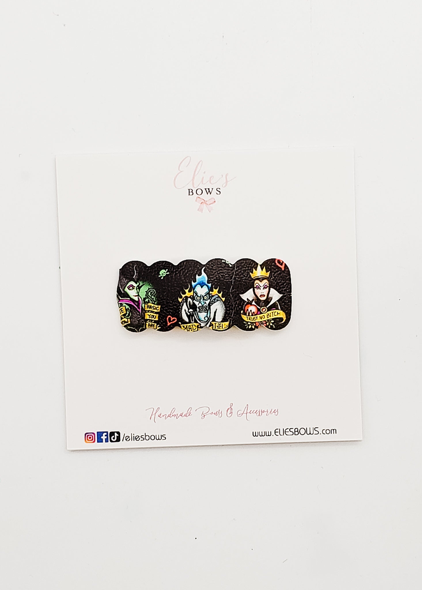 Villains - Snap Clips - 2"-Snap Clips-Elie’s Bows