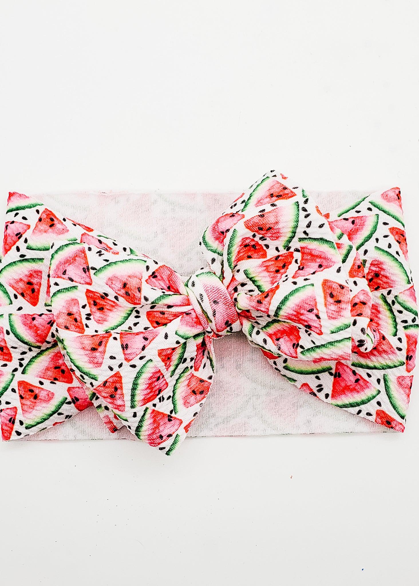 Watermelons - Bow Headwrap-Arizona-Elie’s Bows