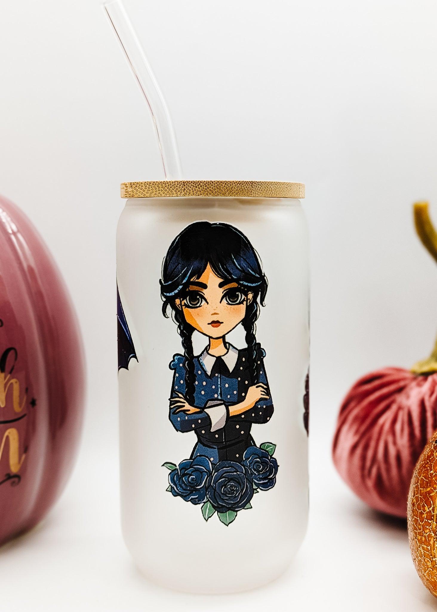 Wednesday Everyday Tumbler - FROSTED-Tumbler-Elie’s Bows
