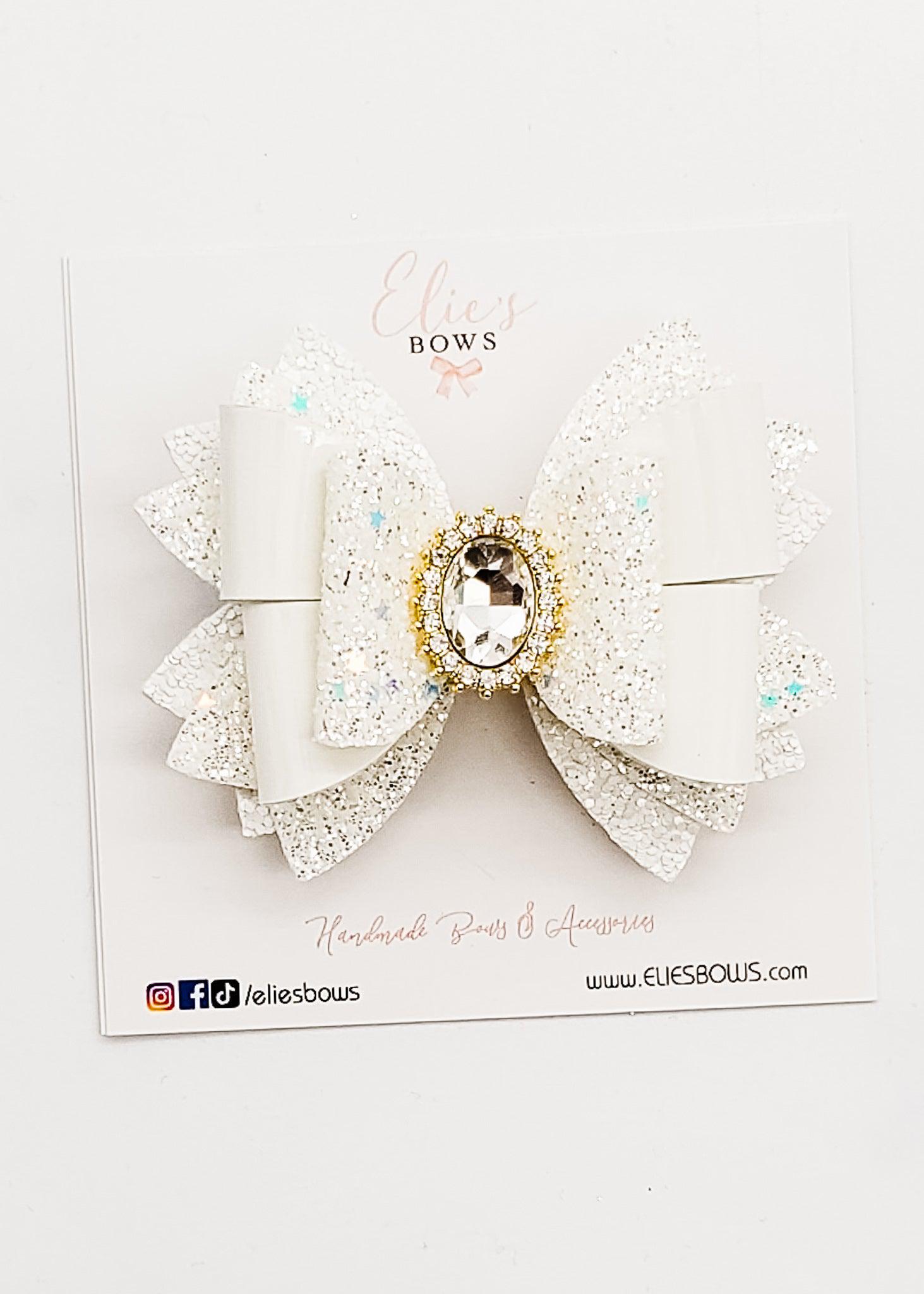 White Chic - 3.5"-Bows-Elie’s Bows