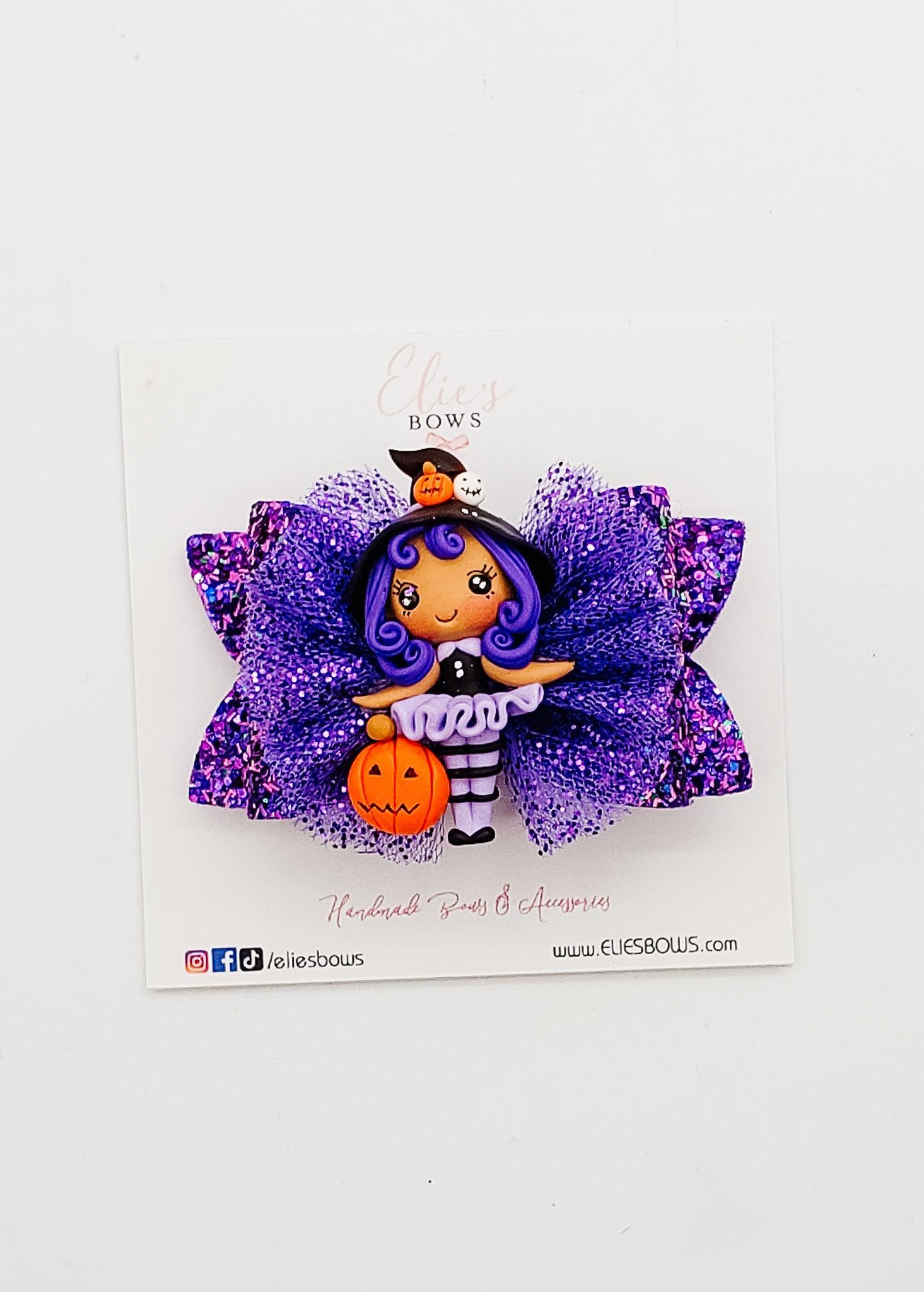 Witches & Pumpkin - 3"-Bows-Elie’s Bows