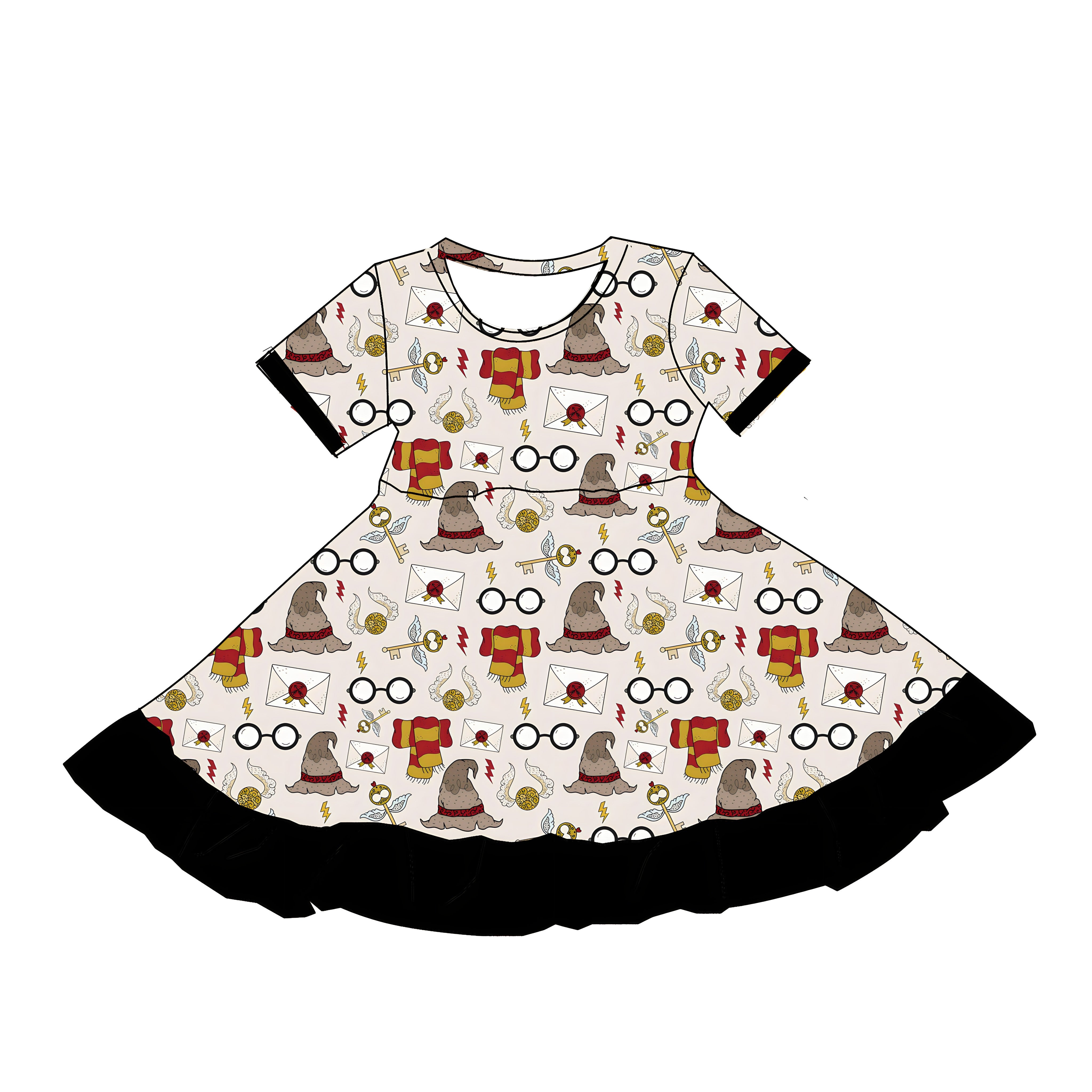 Wizard (Short Sleeve Dress) PRE-ORDER-Dresses-Elie’s Bows
