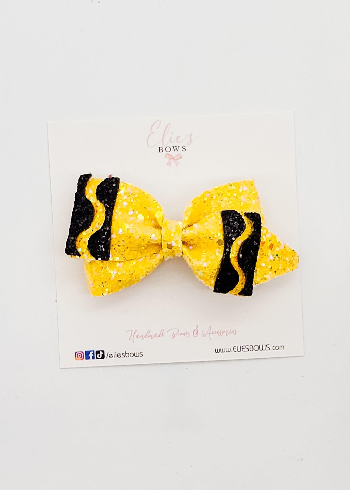 Yellow Crayon - 3.5"-Bows-Elie’s Bows