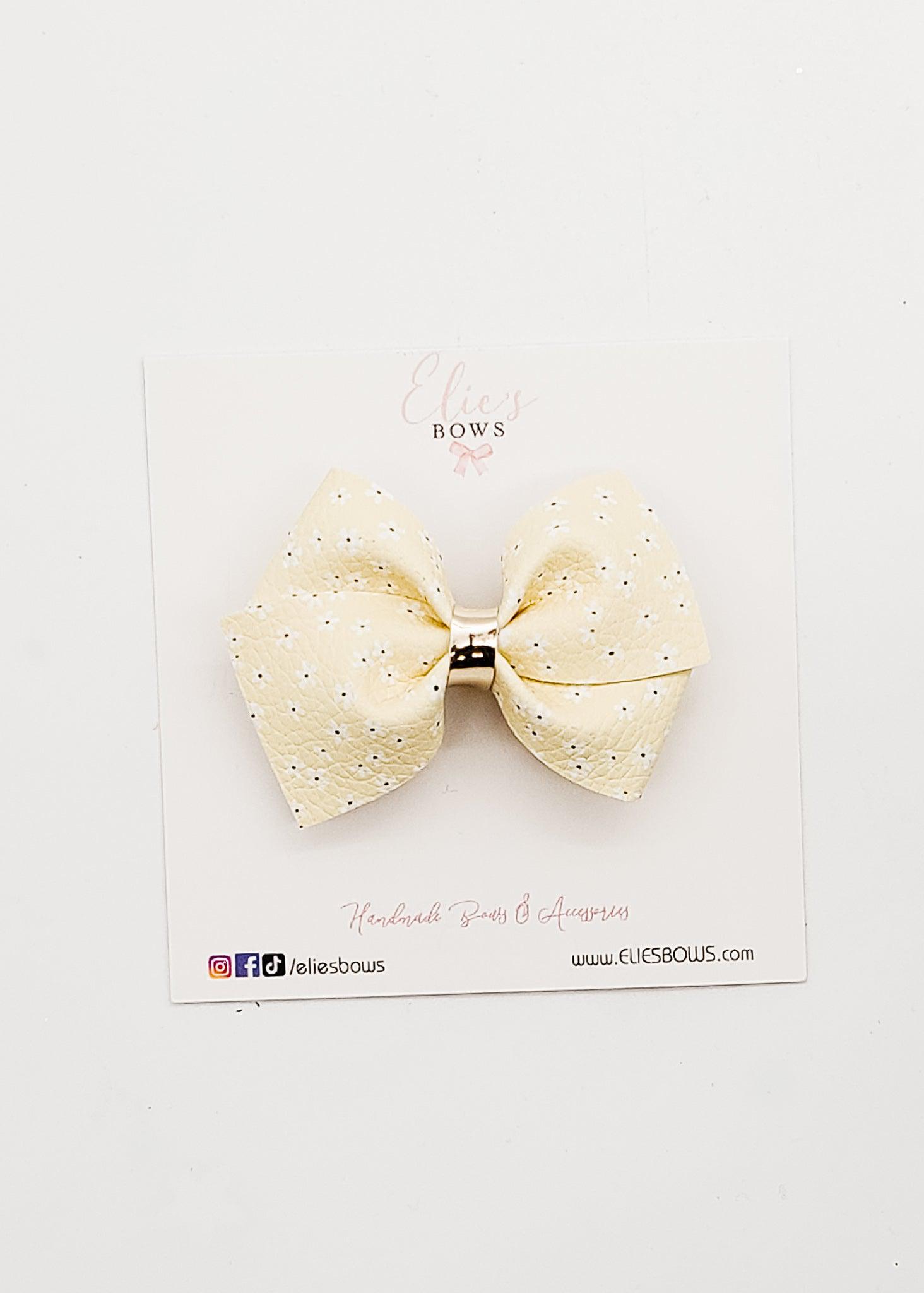 Yellow Flower - 2.5-Bows-Elie’s Bows