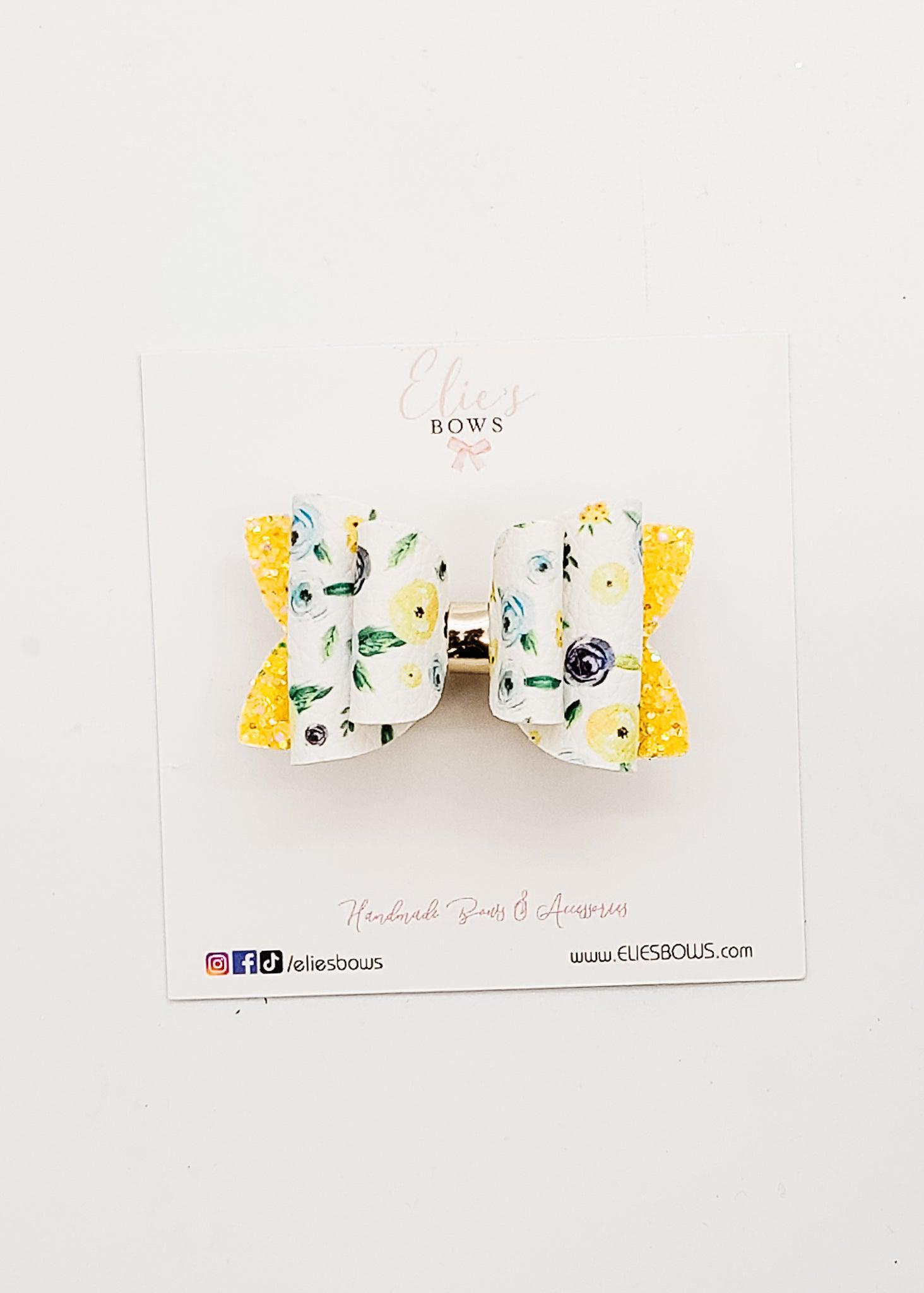 Yellow Flowers - 2.5"-Bows-Elie’s Bows