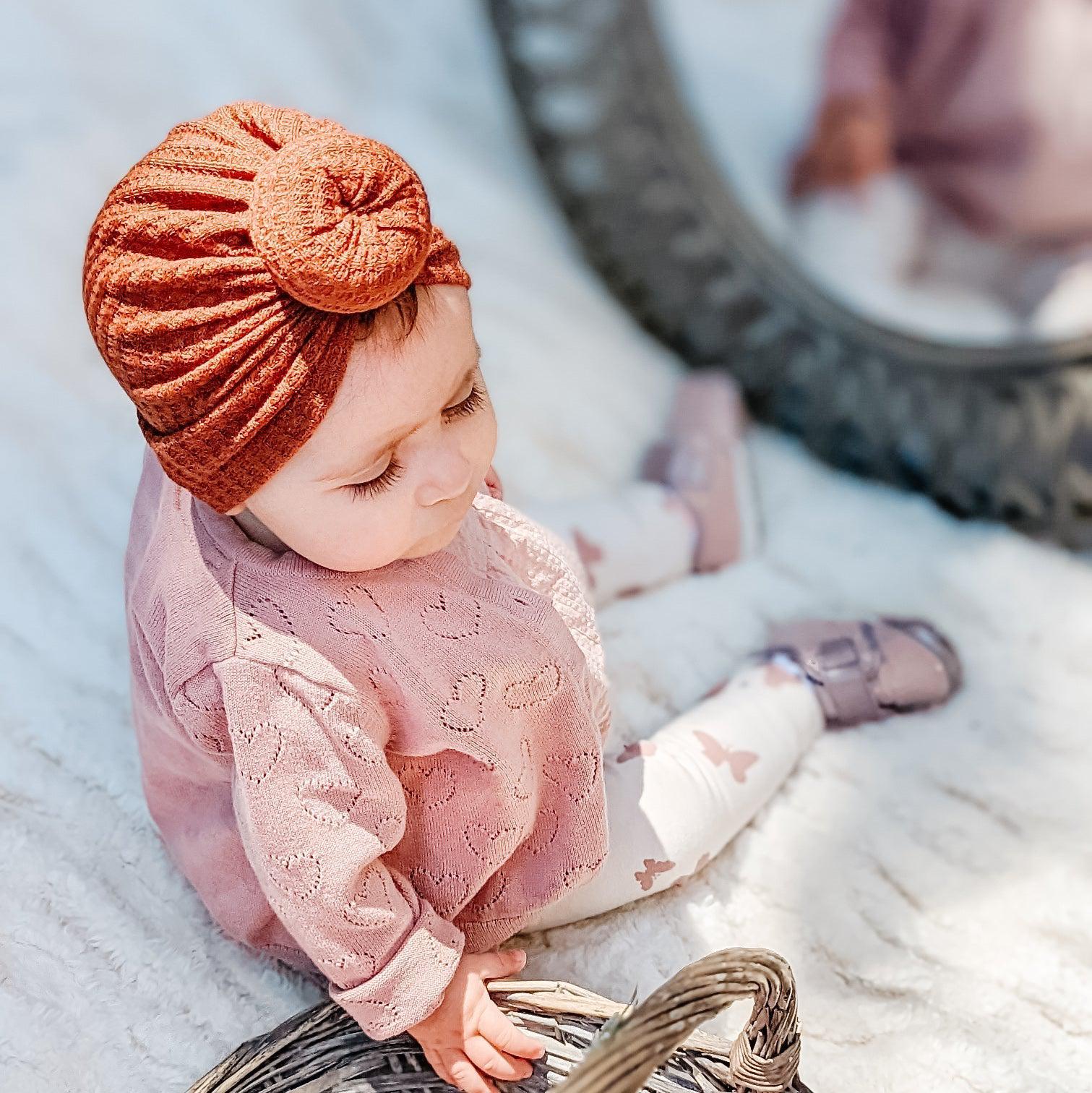 Blue Bun Turban-Turban-Elie’s Bows