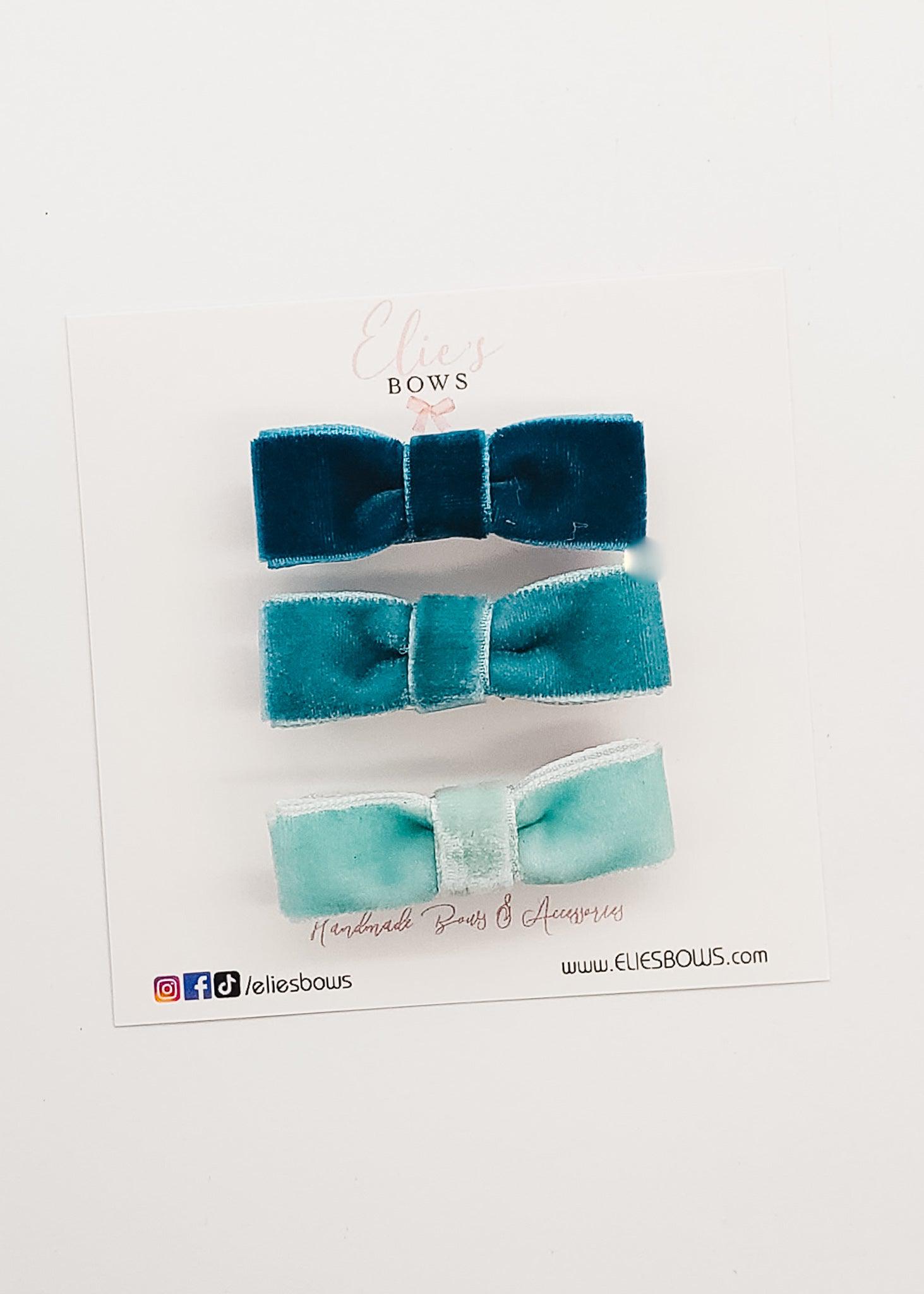 Blue Ribbon - Clippies - 2"-Snap Clips-Elie’s Bows