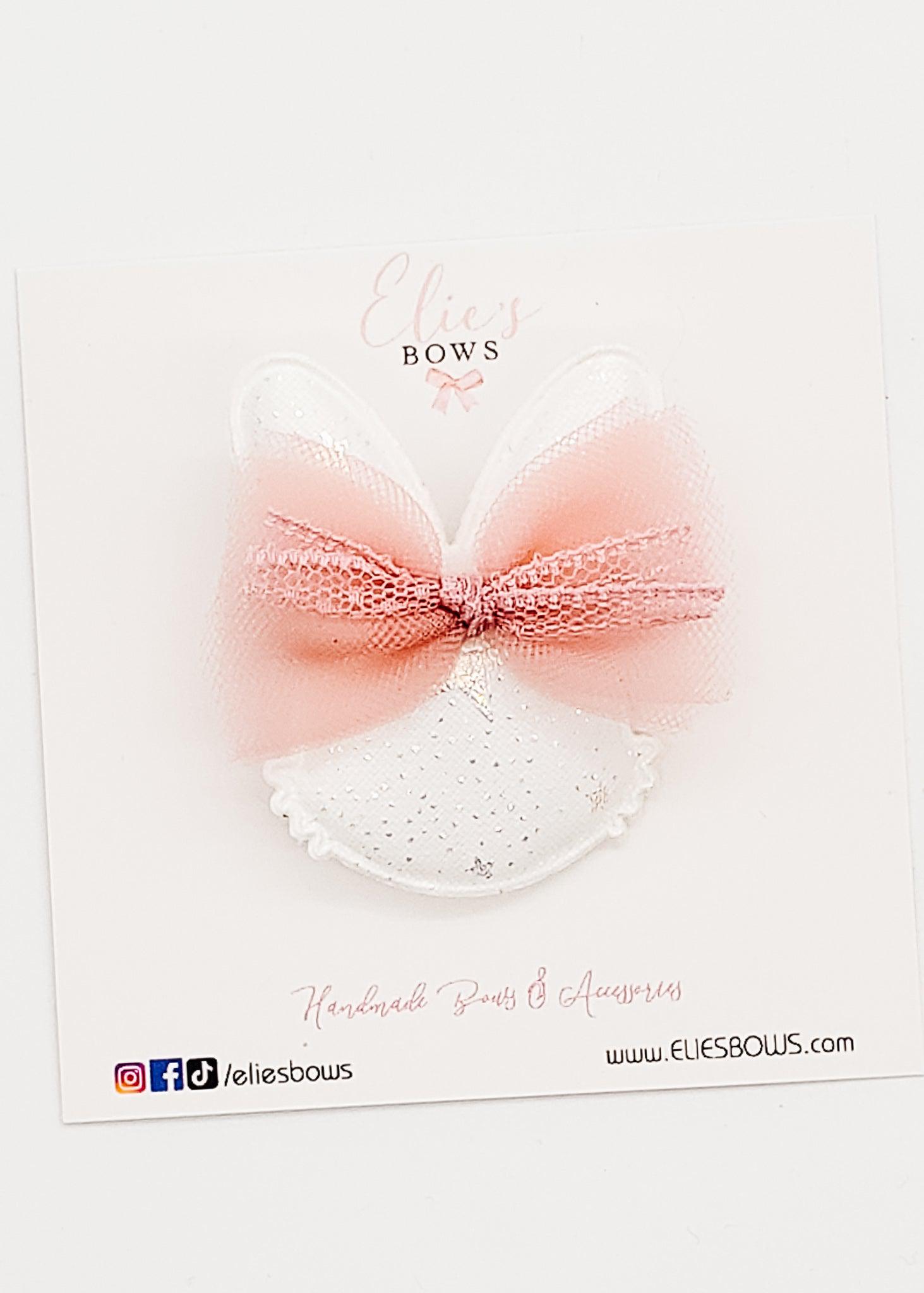 Bunny Clip White- Bar Clip - 1.5"-Snap Clips-Elie’s Bows