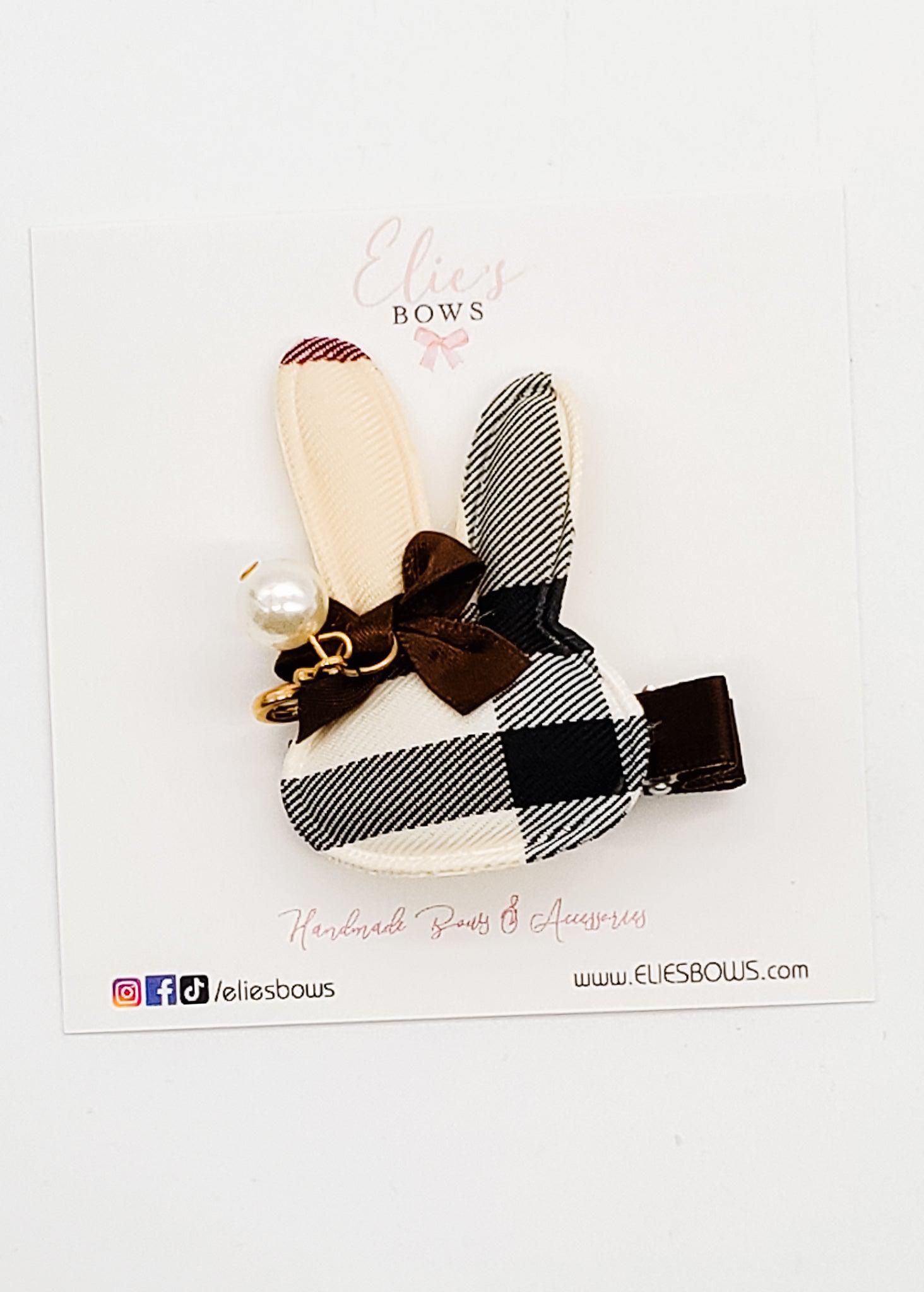 Chic Bunny - Bar Clip - 1.5"-Snap Clips-Elie’s Bows