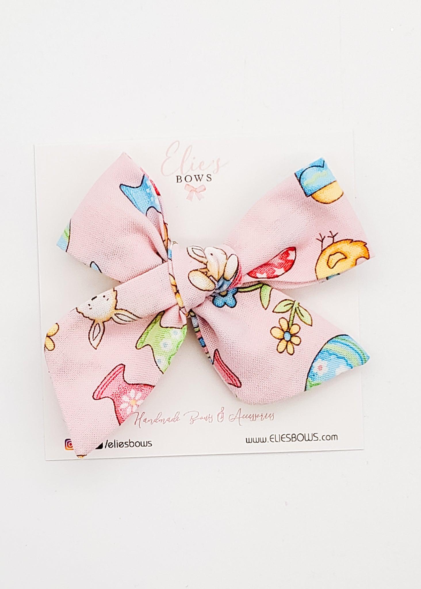 Easter - Mini Elie - Fabric Bow - 3.2"-Bows-Elie’s Bows