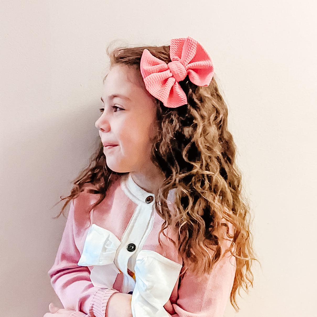 Fuchsia Sia Bow - 4"-Bows-Elie’s Bows