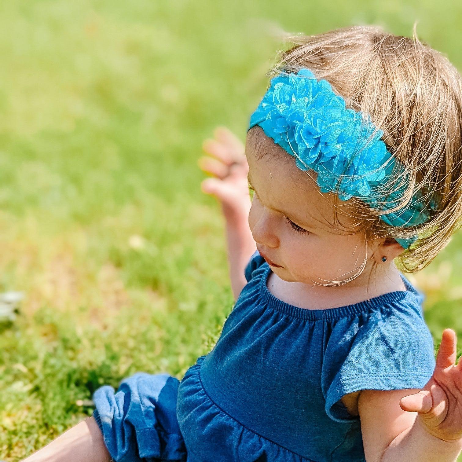 Grey Tiana Headband-Headband-Elie’s Bows