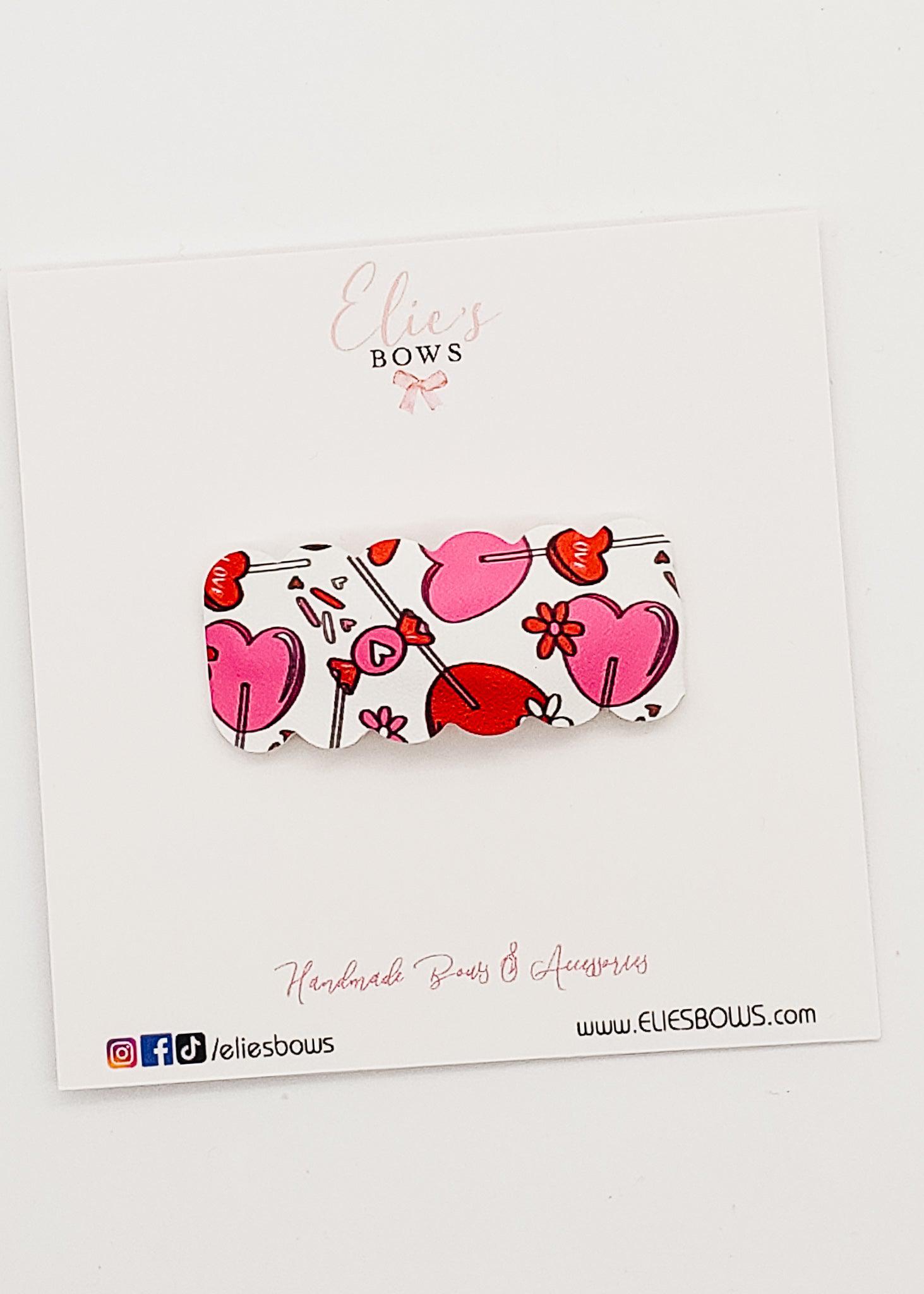 I'm a sucker for you - Snap Clips - 2"-Snap Clips-Elie’s Bows