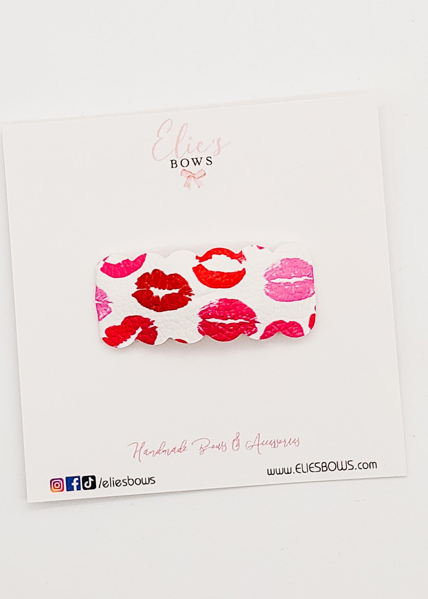 Kisses - Snap Clips - 2"-Snap Clips-Elie’s Bows