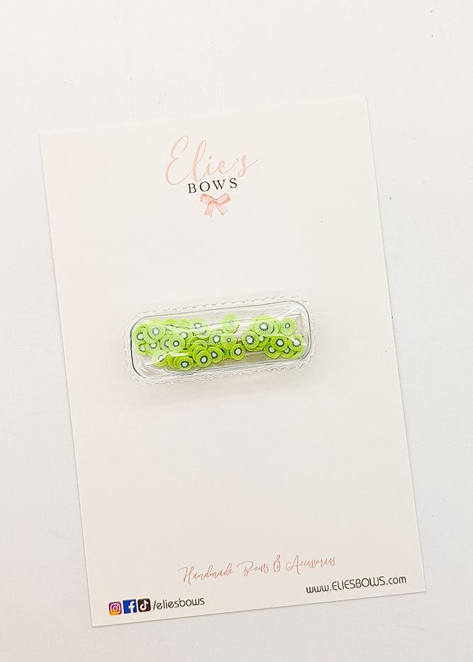 Kiwi Shaker Clip - 2.5"-Snap Clips-Elie’s Bows