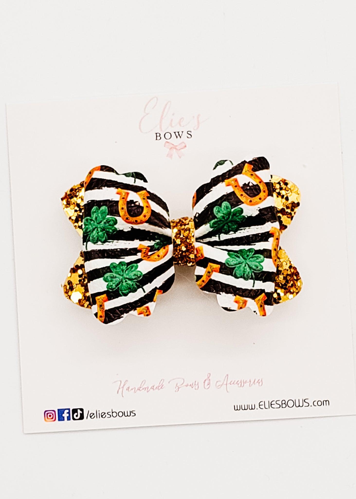 Lucky Horse shoe- 2.5"-Bows-Elie’s Bows