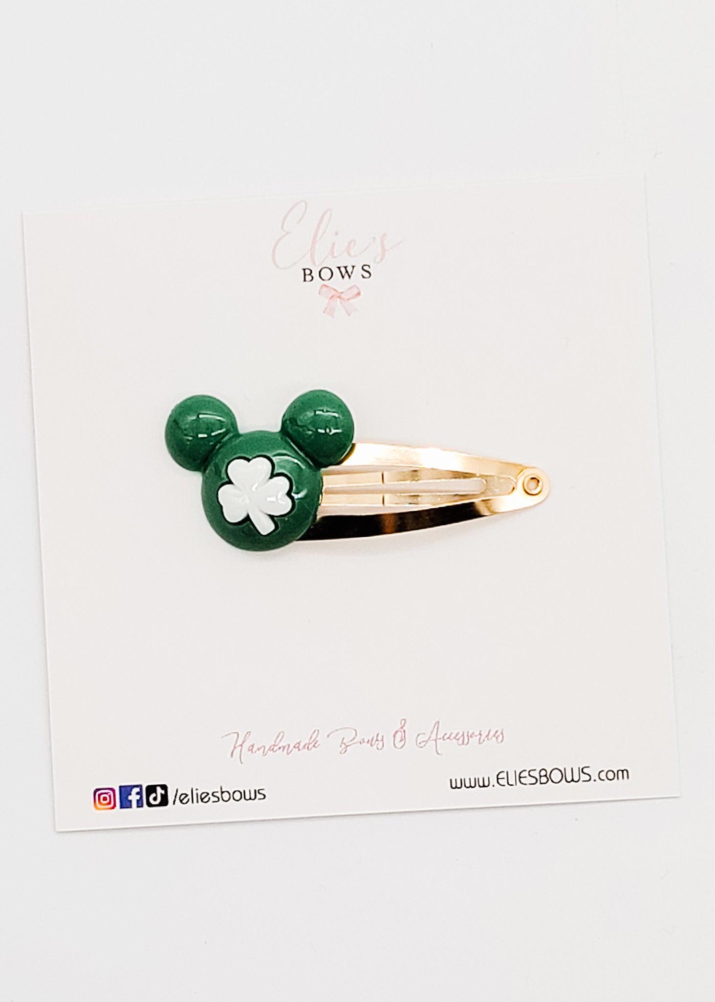 Lucky Mouse - Snap Clips - 2"-Snap Clips-Elie’s Bows