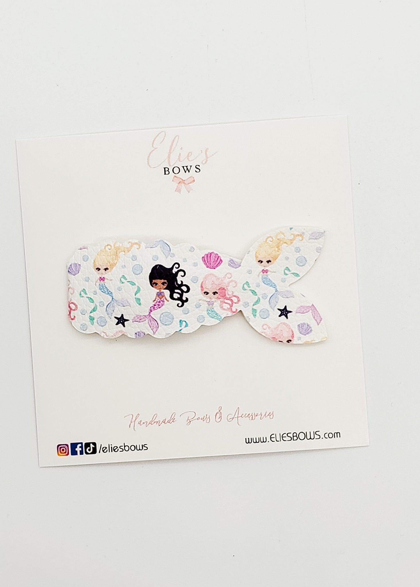 Mermaid Club - Snap Clips - 2.8"-Snap Clips-Elie’s Bows