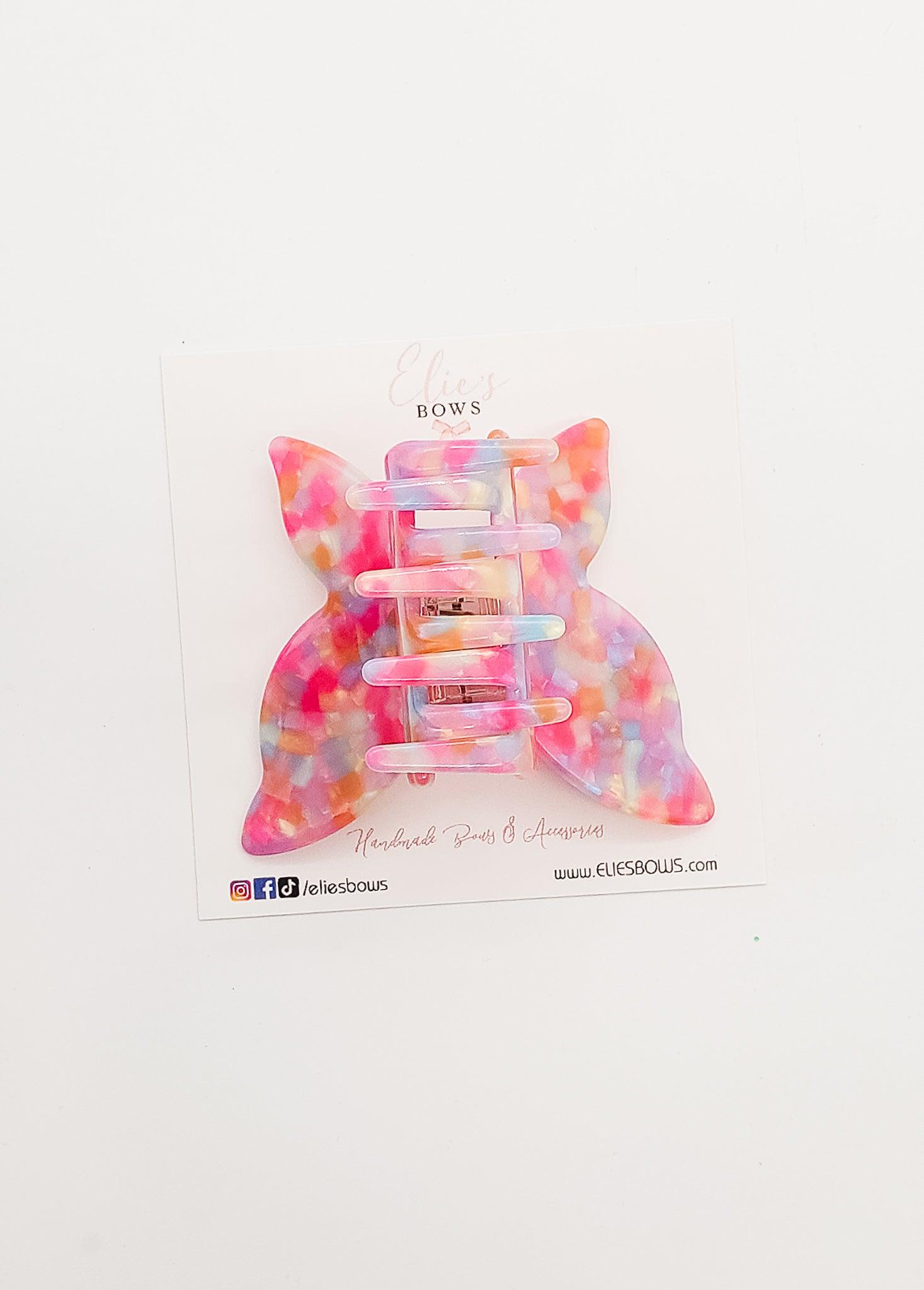 Pink Confetti - Claw Clip-Claw Clips-Elie’s Bows