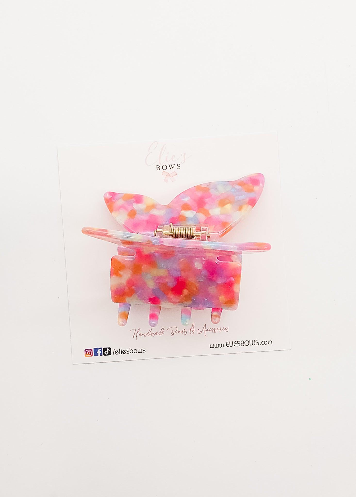Pink Confetti - Claw Clip-Claw Clips-Elie’s Bows
