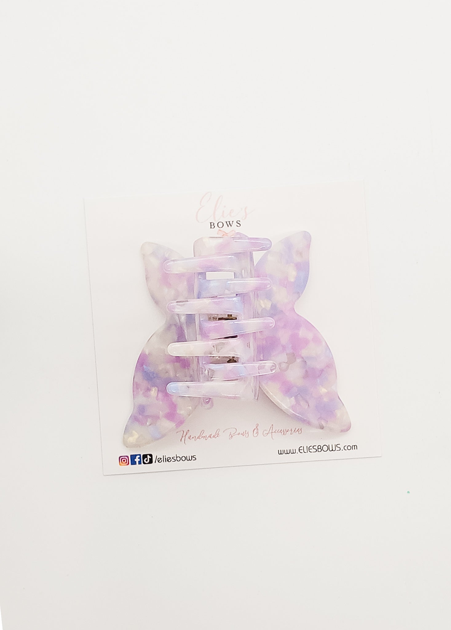 Purple Confetti - Claw Clip-Claw Clips-Elie’s Bows