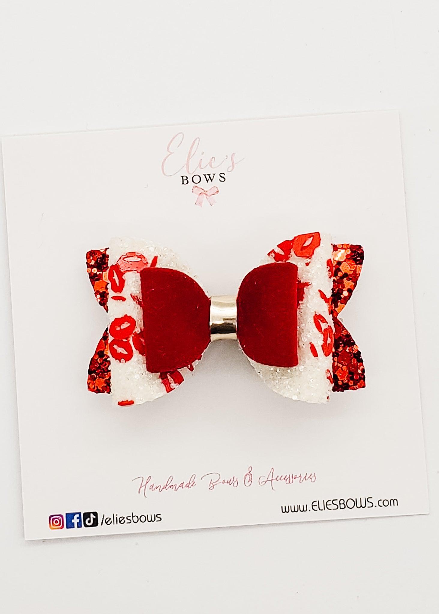 Red Kisses - 2.5"-Bows-Elie’s Bows