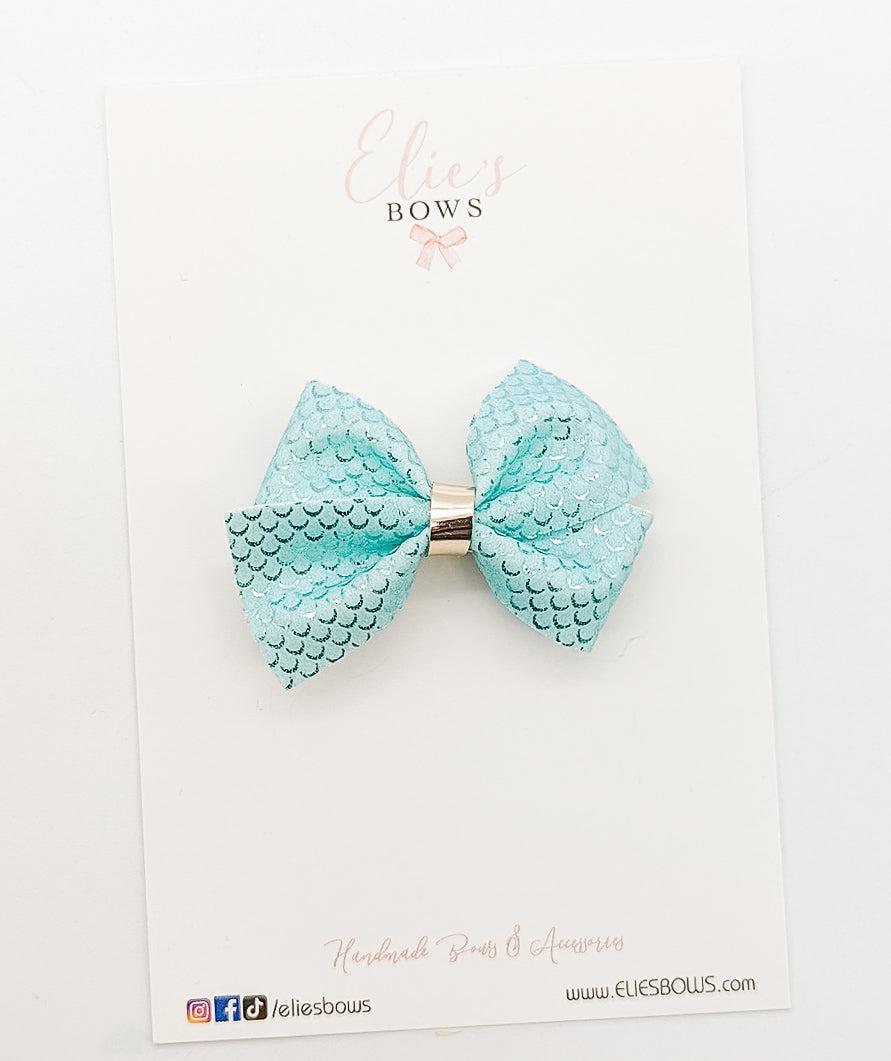 Scales are Blue - 2.5"-Bows-Elie’s Bows
