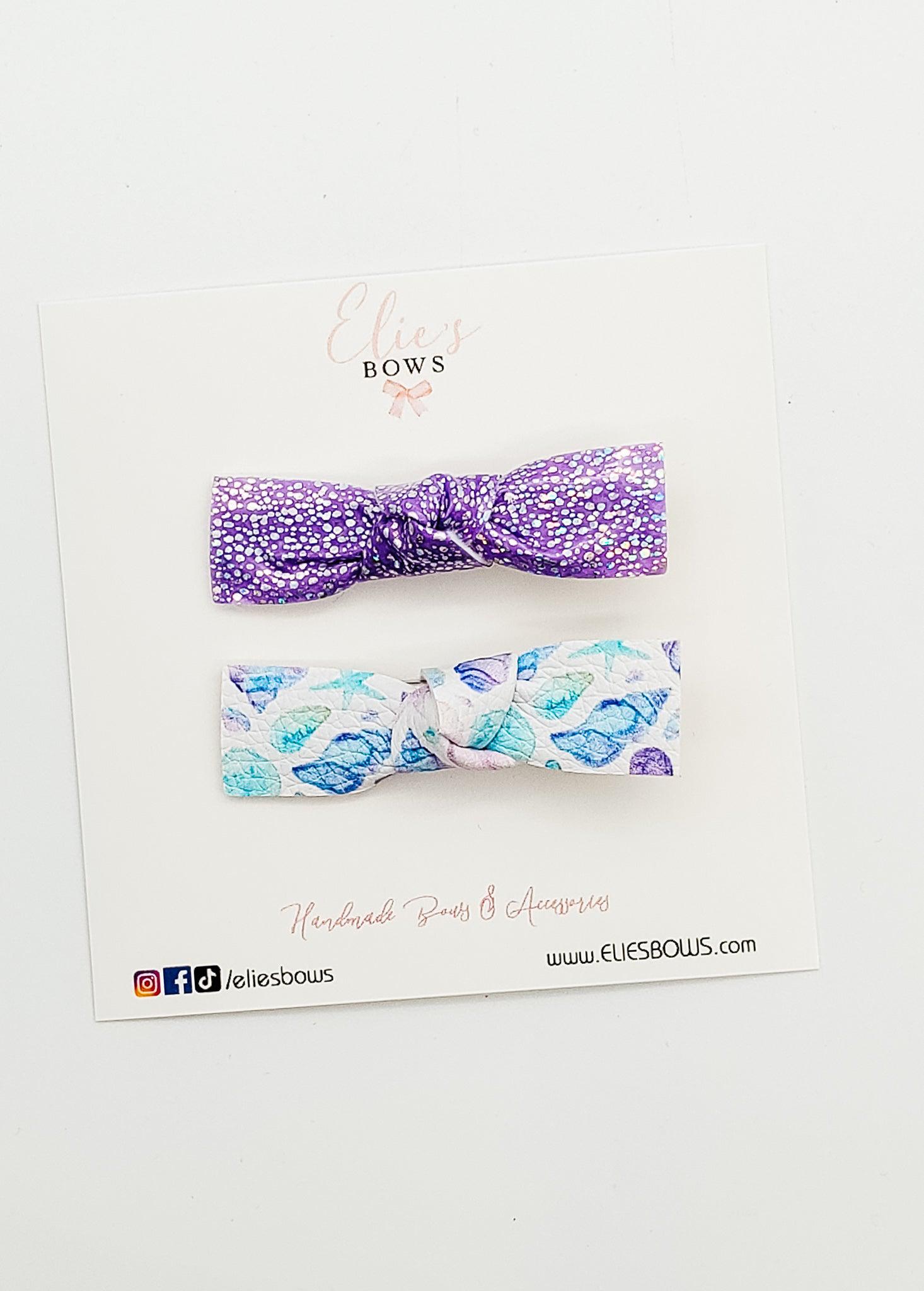 Seashell - Baby Bling - 2"-Snap Clips-Elie’s Bows