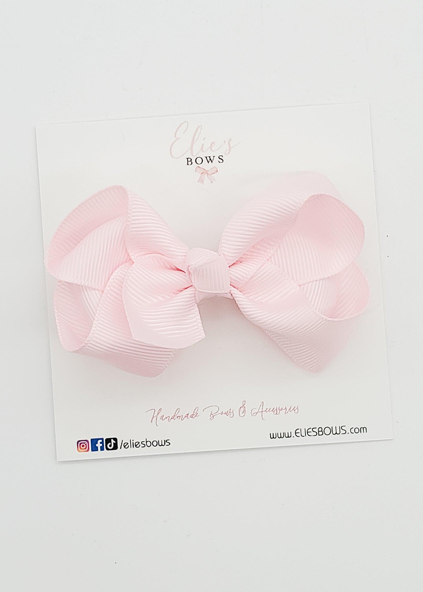 Soft Pink - Ribbon Clip - 3.2-Ribbon Bow-Elie’s Bows