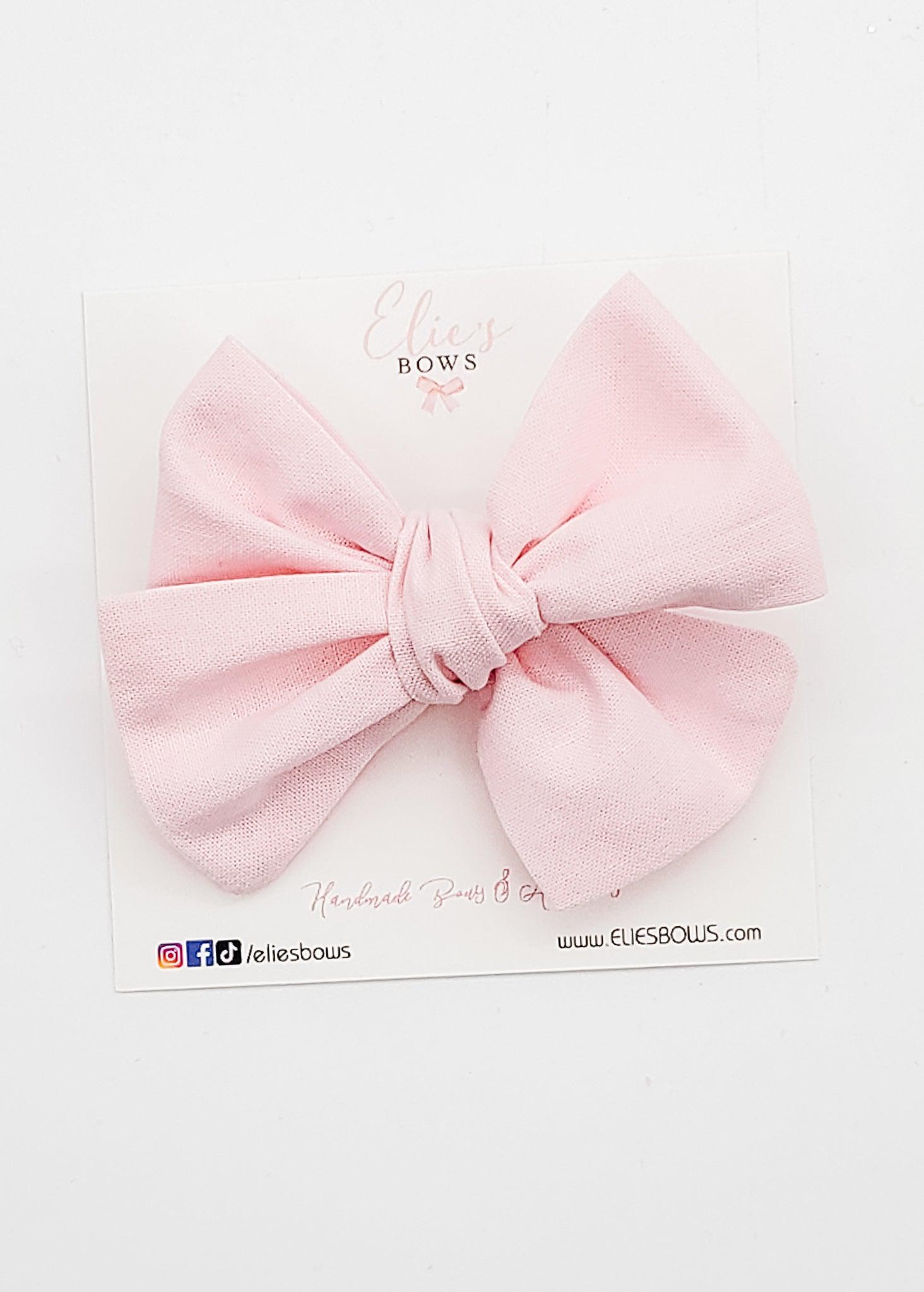 Spring Pink - Fabric Bow - 3.2"-Bows-Elie’s Bows
