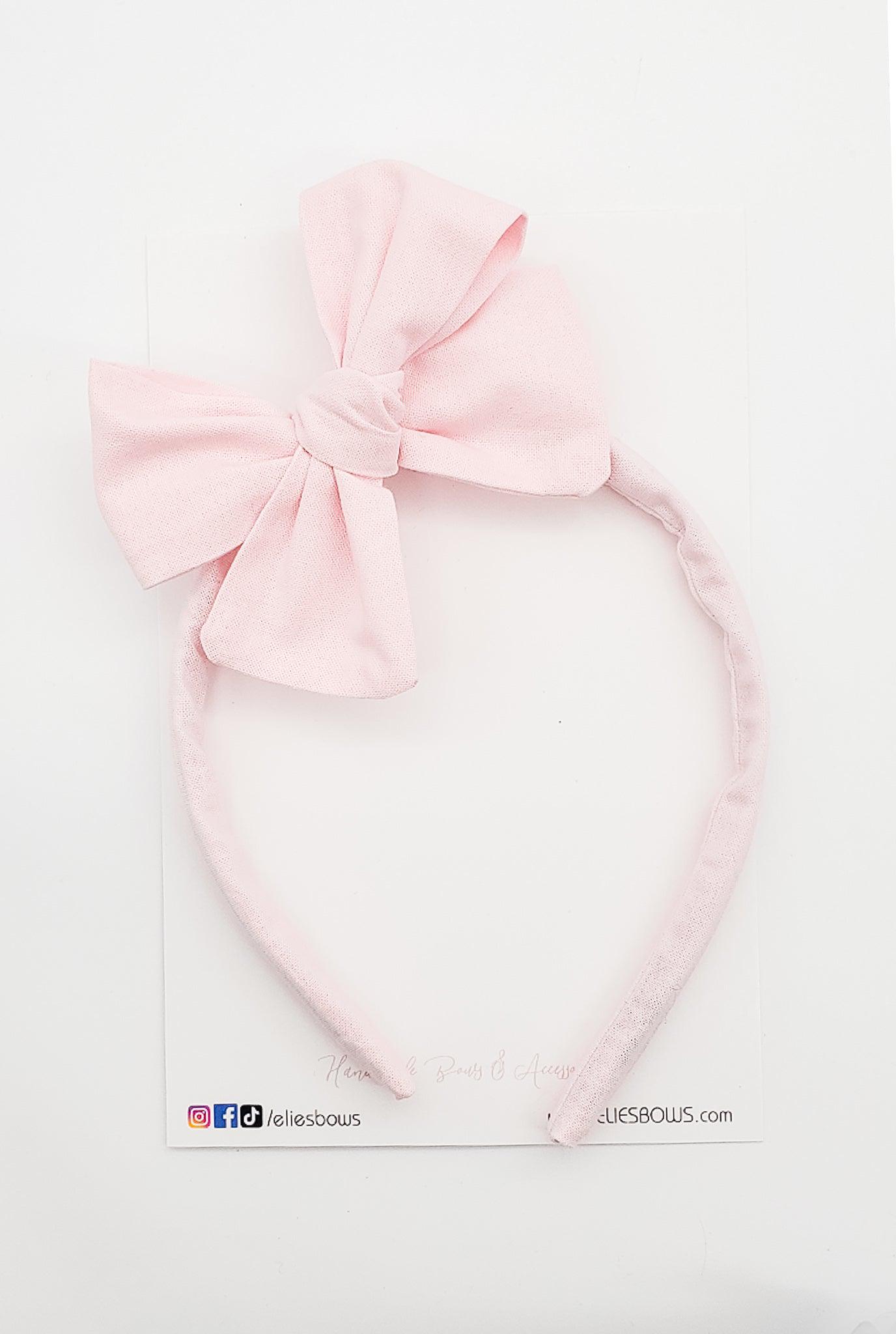 Spring Pink - Lilly Headband-Hard Headbands-Elie’s Bows