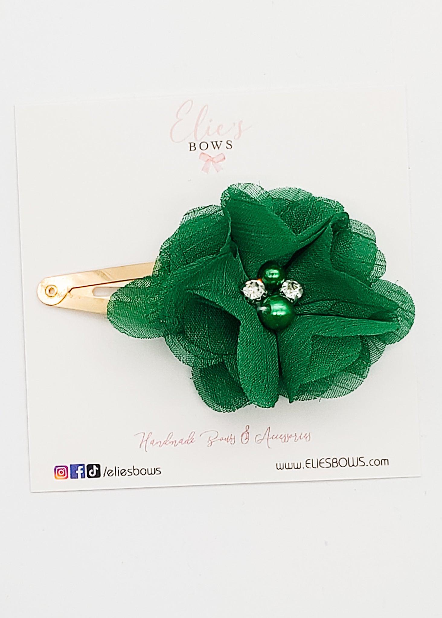 St. Patrick's Flower - Snap Clips - 2"-Snap Clips-Elie’s Bows