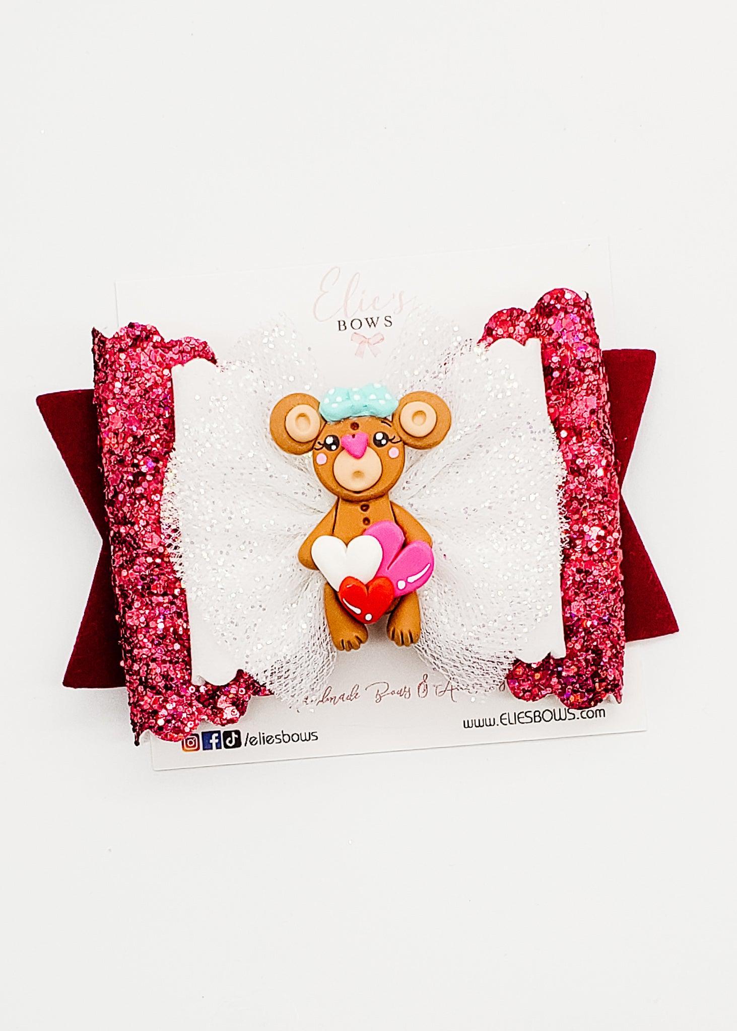 Teddy Love - 4.5"-Bows-Elie’s Bows