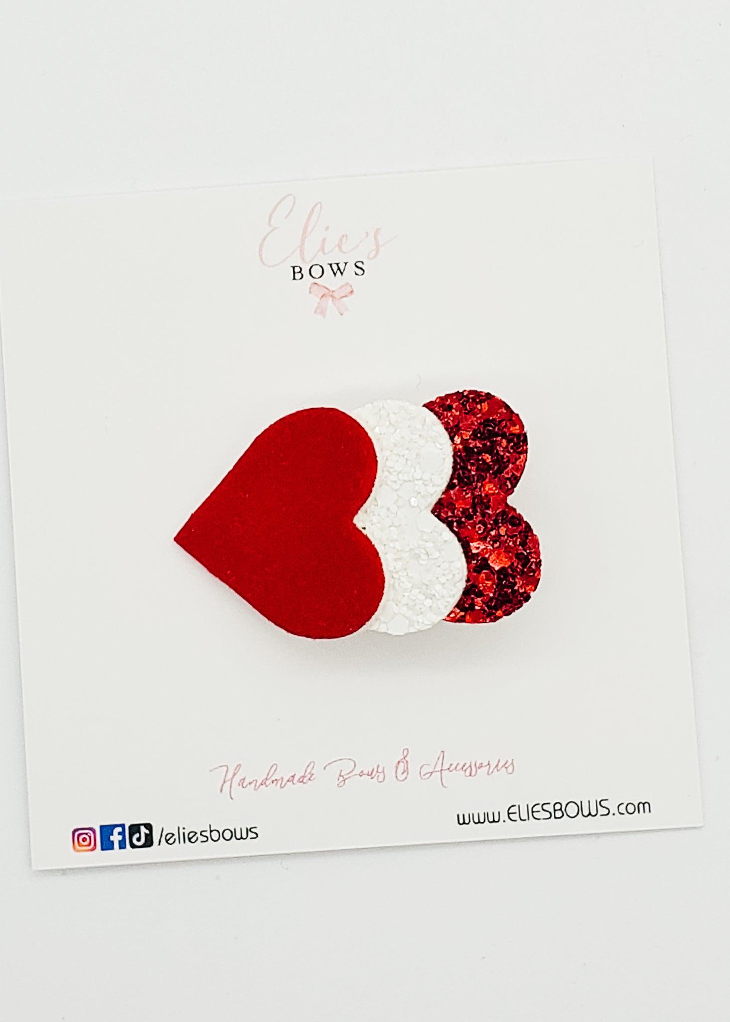 Triple the love - 2"-Bows-Elie’s Bows