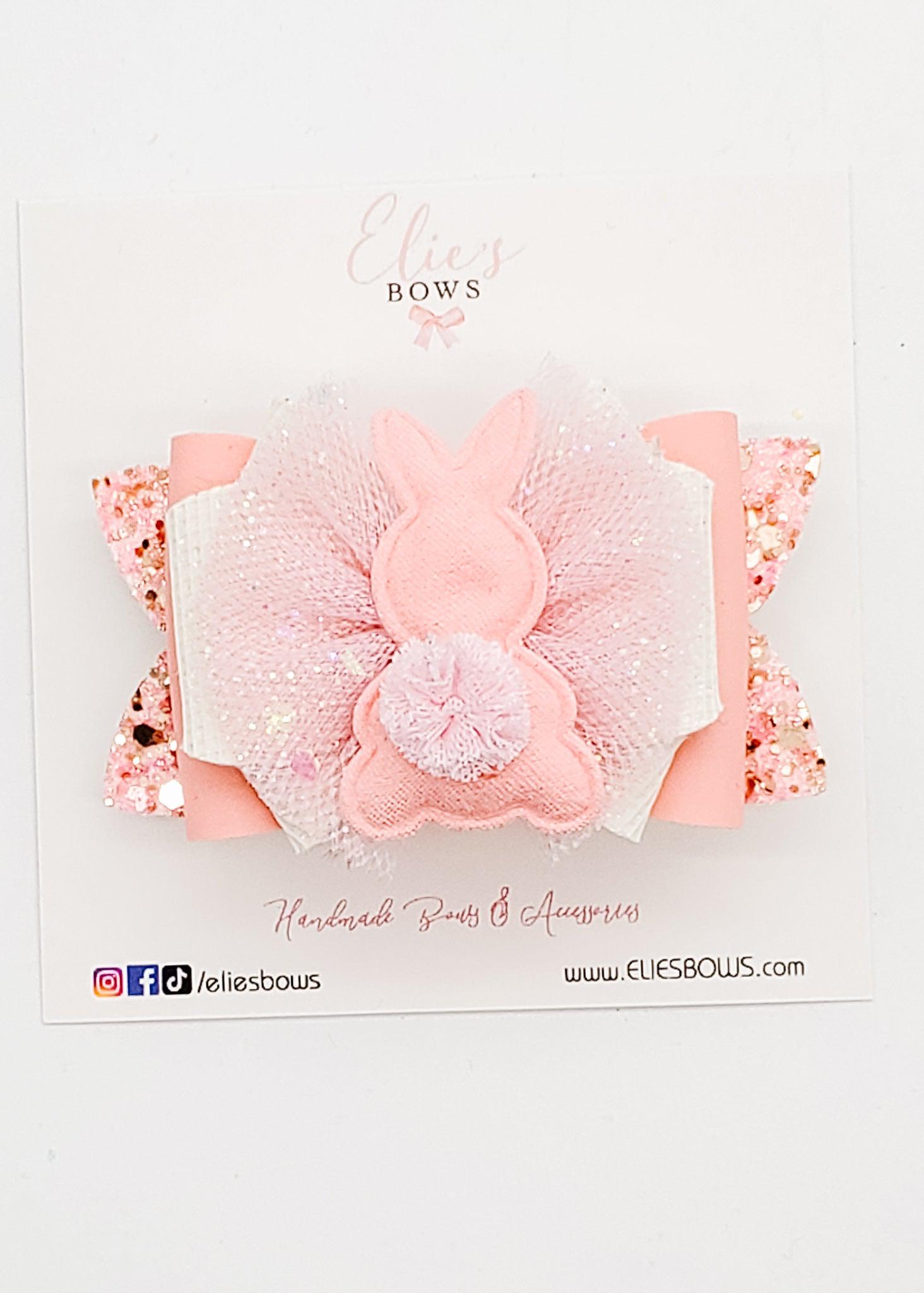 Tutu Cute Pink Bunny - 3"-Bows-Elie’s Bows