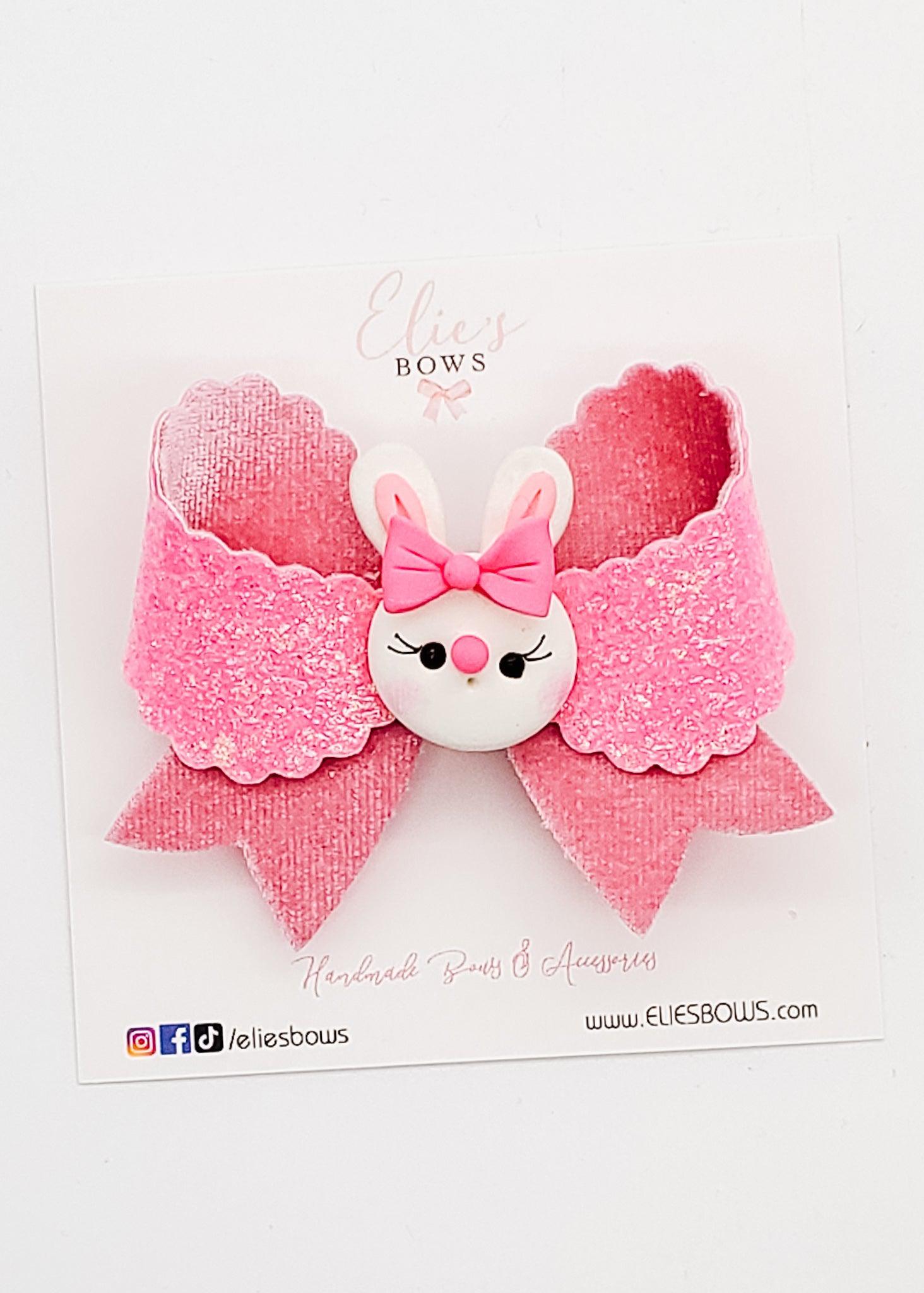 Velvet Bunny - 3"-Bows-Elie’s Bows