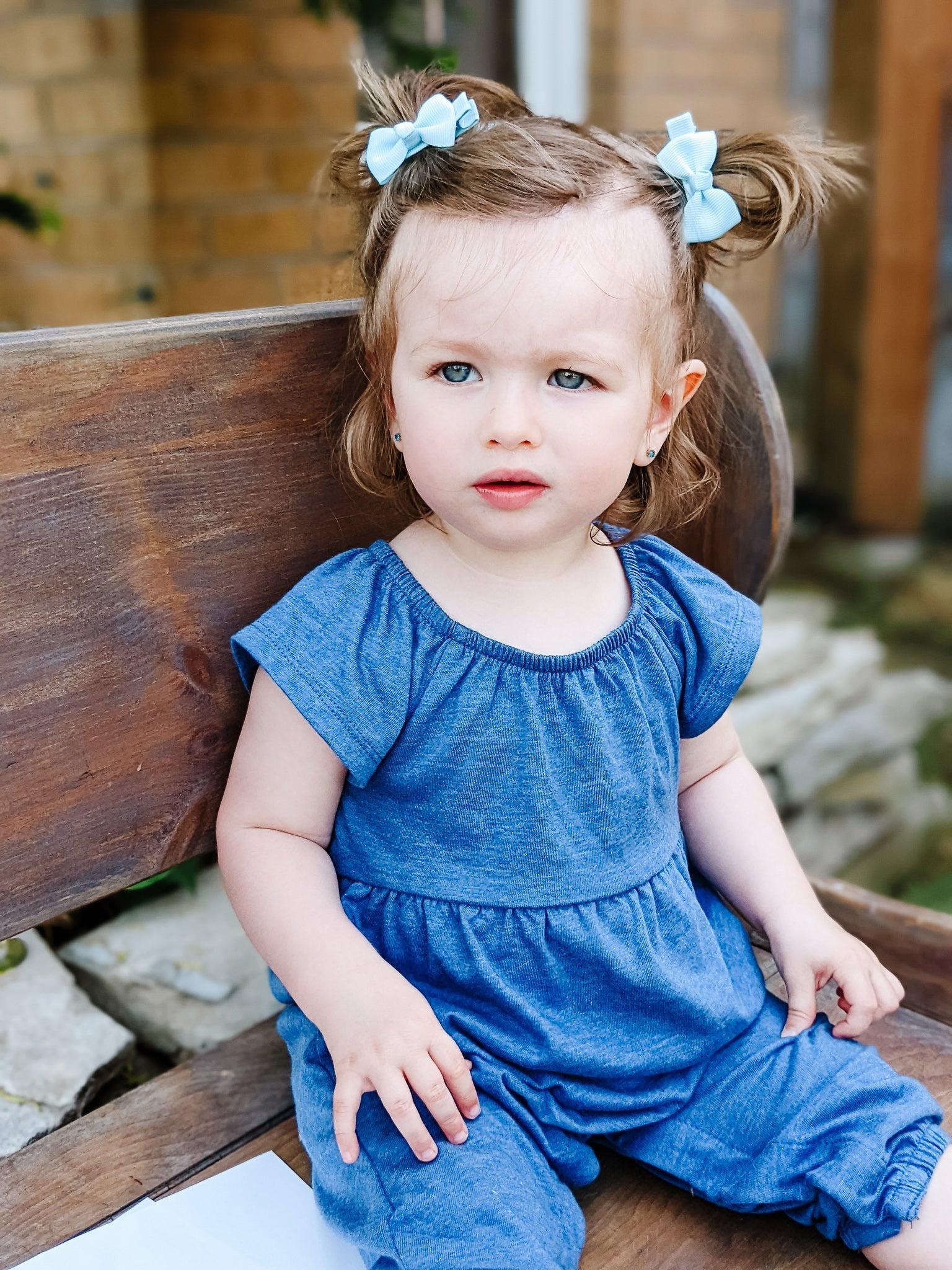 White Ribbon Bow - 2"-Bows-Elie’s Bows